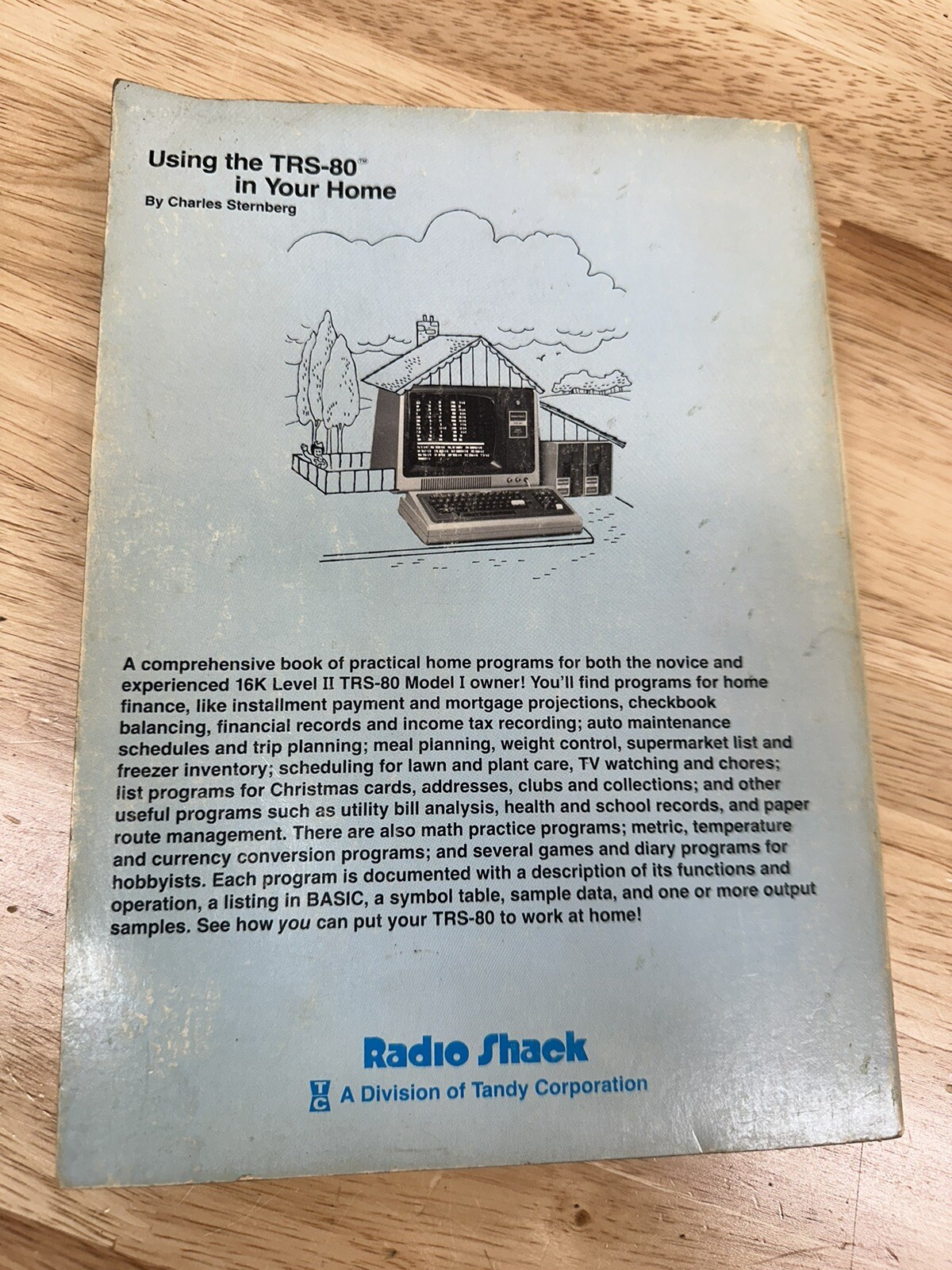 Using the TRS-80 in Your Home basic computer programs for the home book