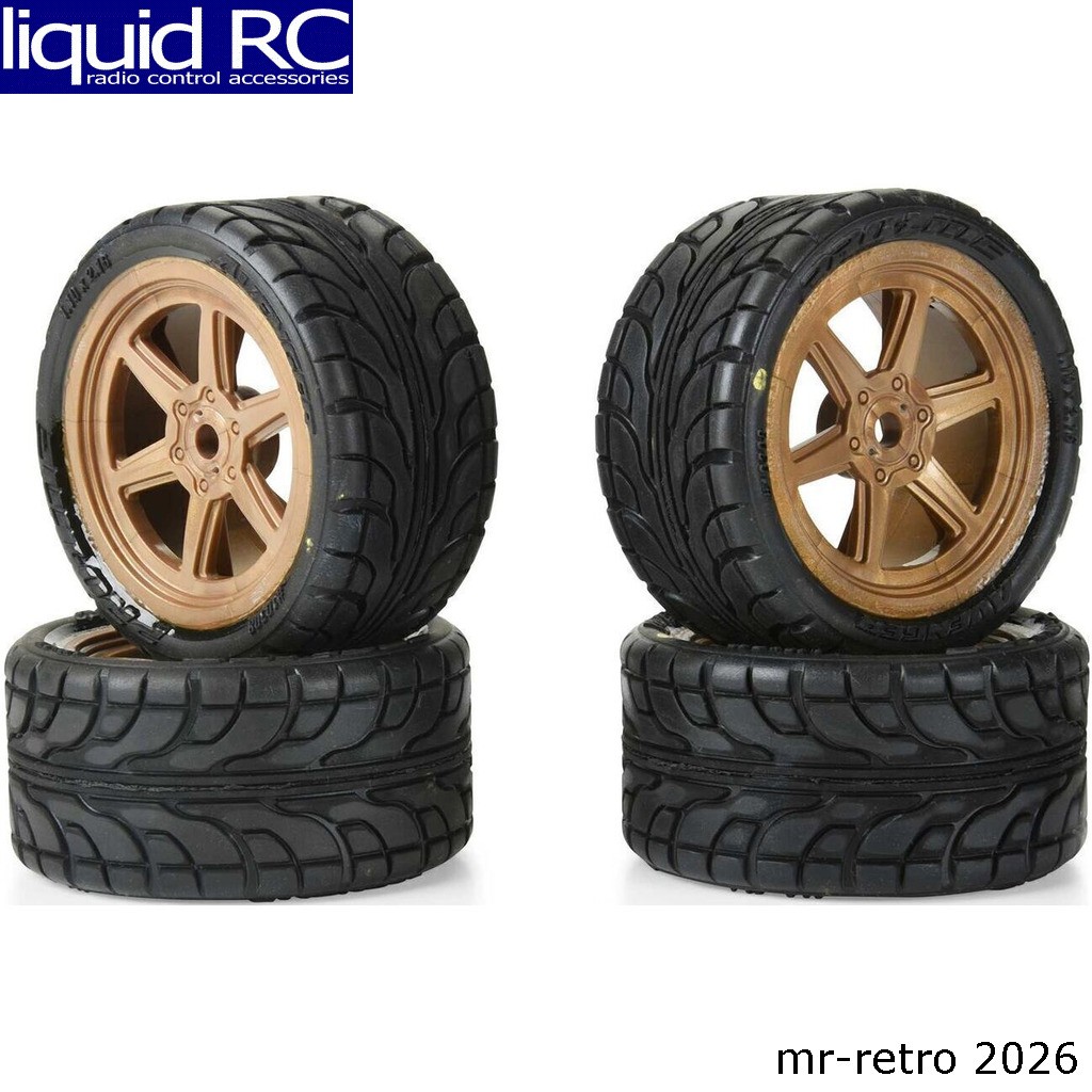 Pro-Line 1030813 Avenger F/R Street Tire Mounted on Overdrive Bronze Wheel 8mm