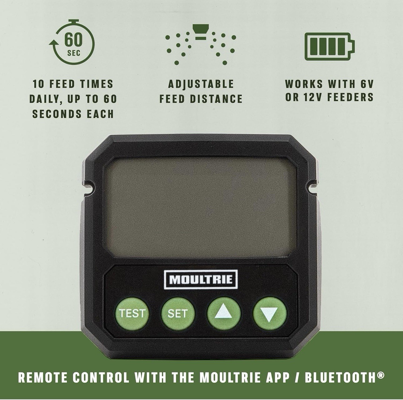 Moultrie Universal Digital Timer III Programmable Feeder Timer Black (MFA-15095)