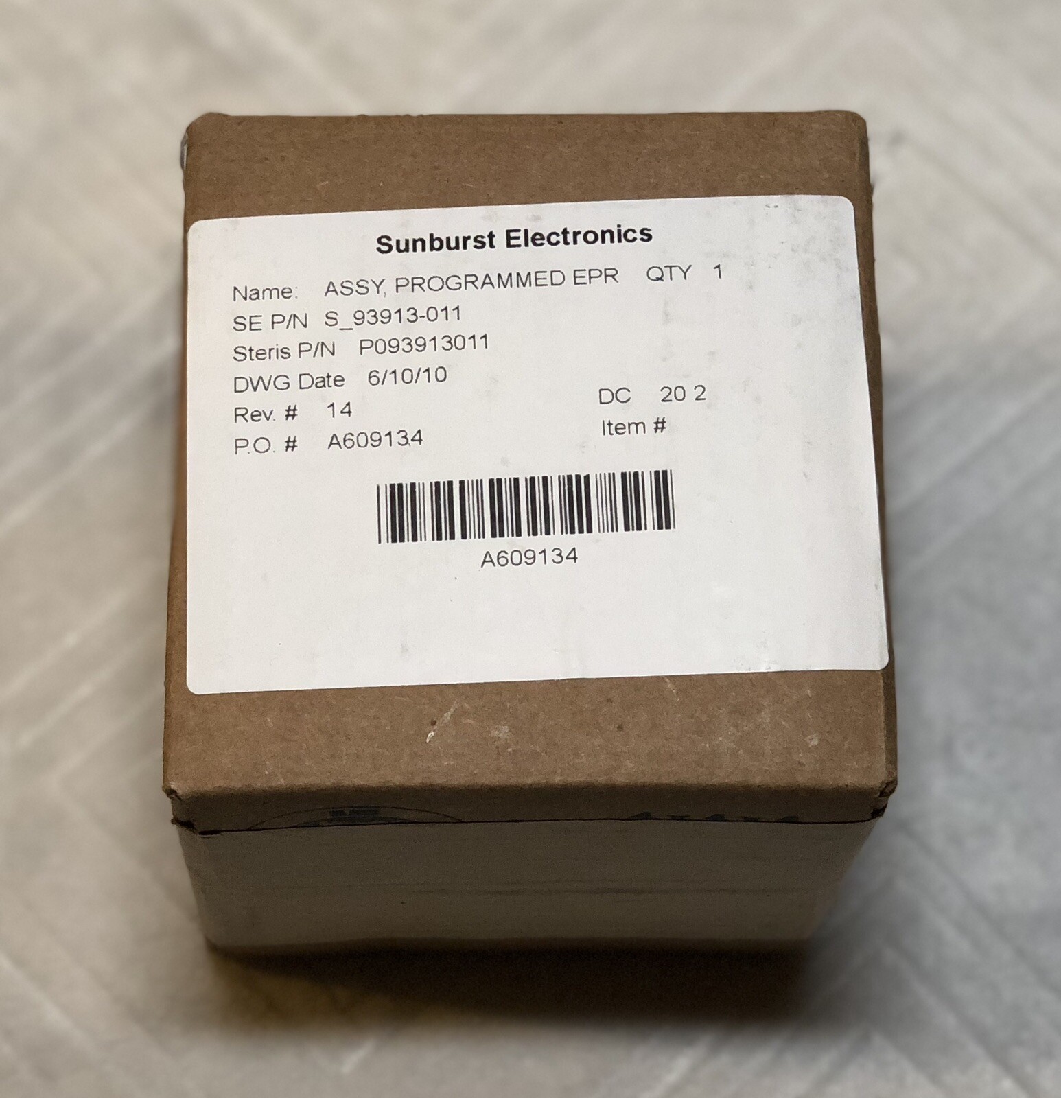 Assy Programmed EPR 3000/3 Steris Pn# P093913011. For The Eagle 3000 Sterilizer.