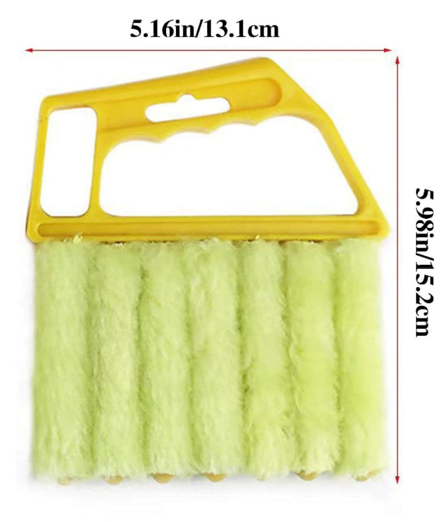 1pc Plastic Shutter Cleaning Brush - Modern Handle Household Tool - NEW