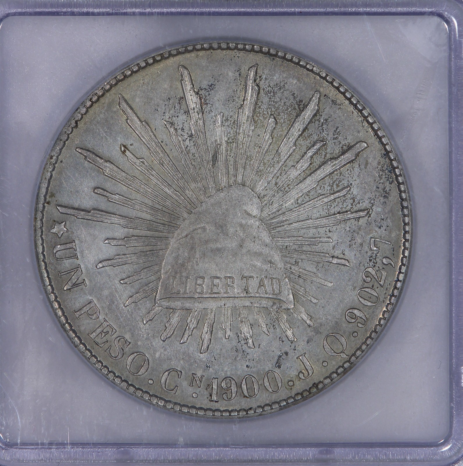 1900 Cn, JQ Mexico Peso ICG MS61