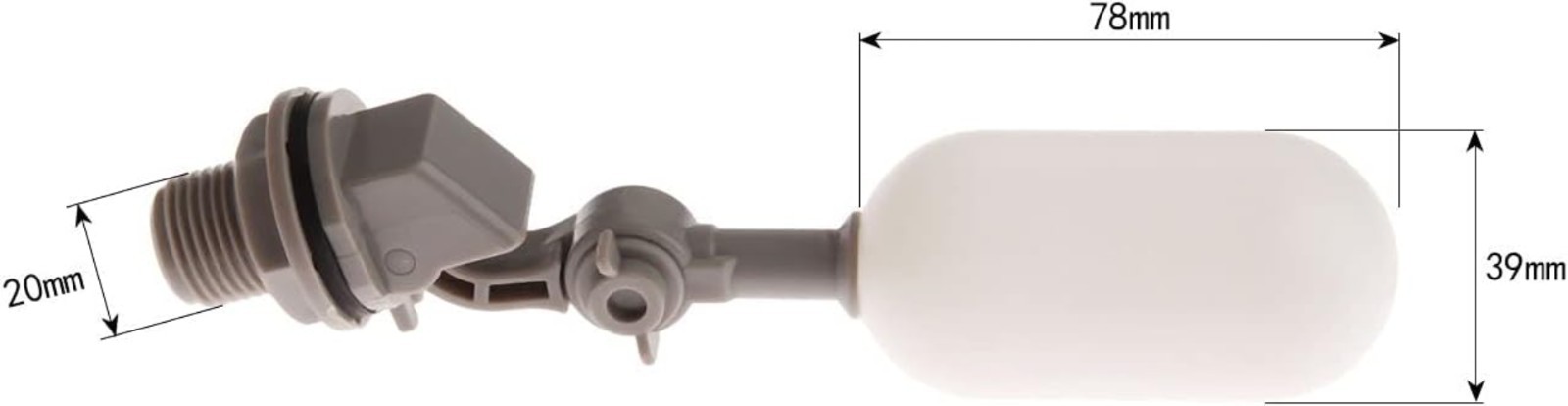 1/2" Float Ball Valve Automatic Fill Feed Humidifier Tank Pond Shut Off with ...