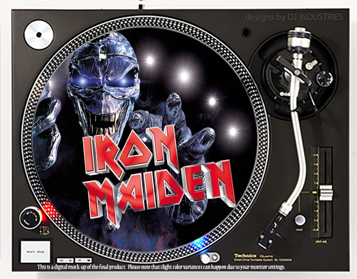 Iron Maiden - 7"-12" DJ slipmat slip mat LP turntable record player