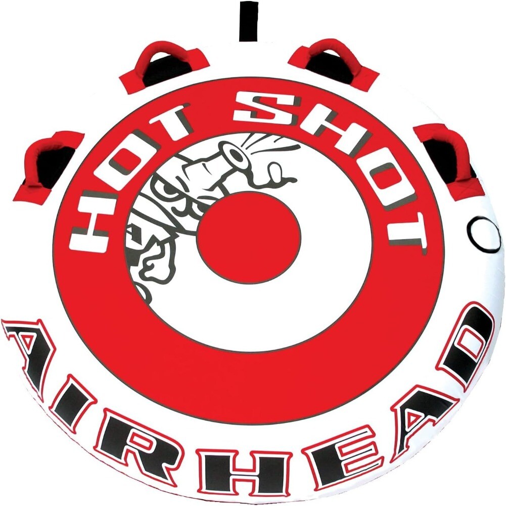 Airhead Hot Shot Towable 1-2 Rider Tube for Boating and Water Sports,Inflating