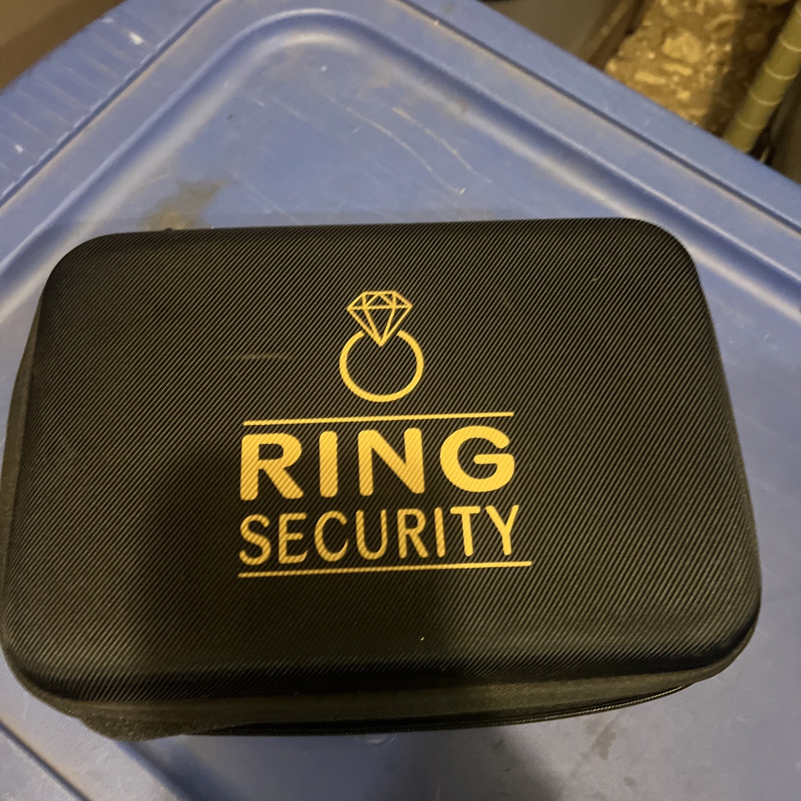 Ring Security Case For Ring Bearer With Ear Peace Handcuffs And Glasses No Badge