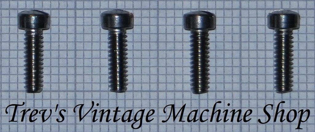 Velocette stainless steel tappet cover screws, set of 4, 3/16 BSW x 5/8in