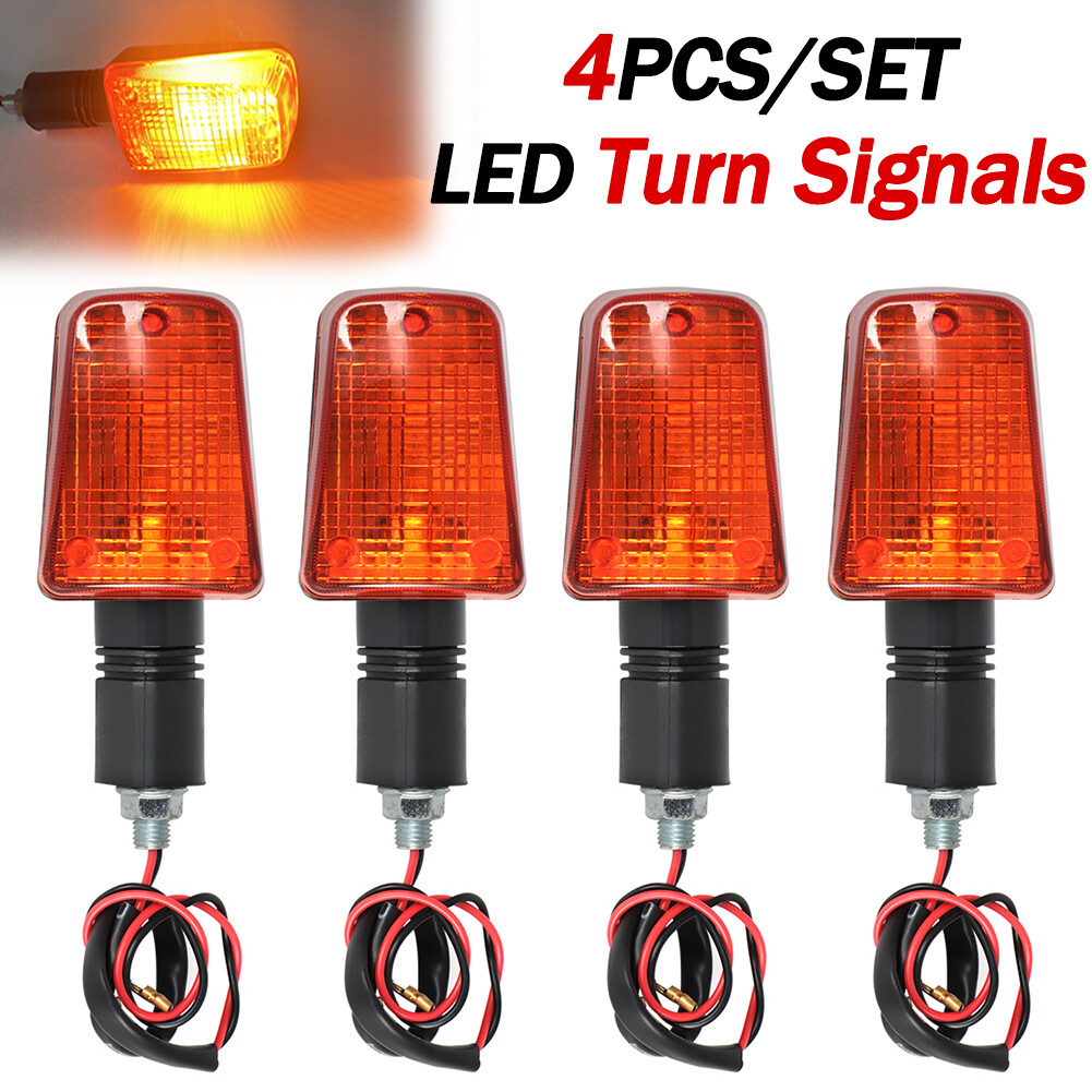 For SUZUKI DR125 DR200 DR250 DR350 DR650 GSXR750 GSXR1100 TURN SIGNALS LIHGT 4PC