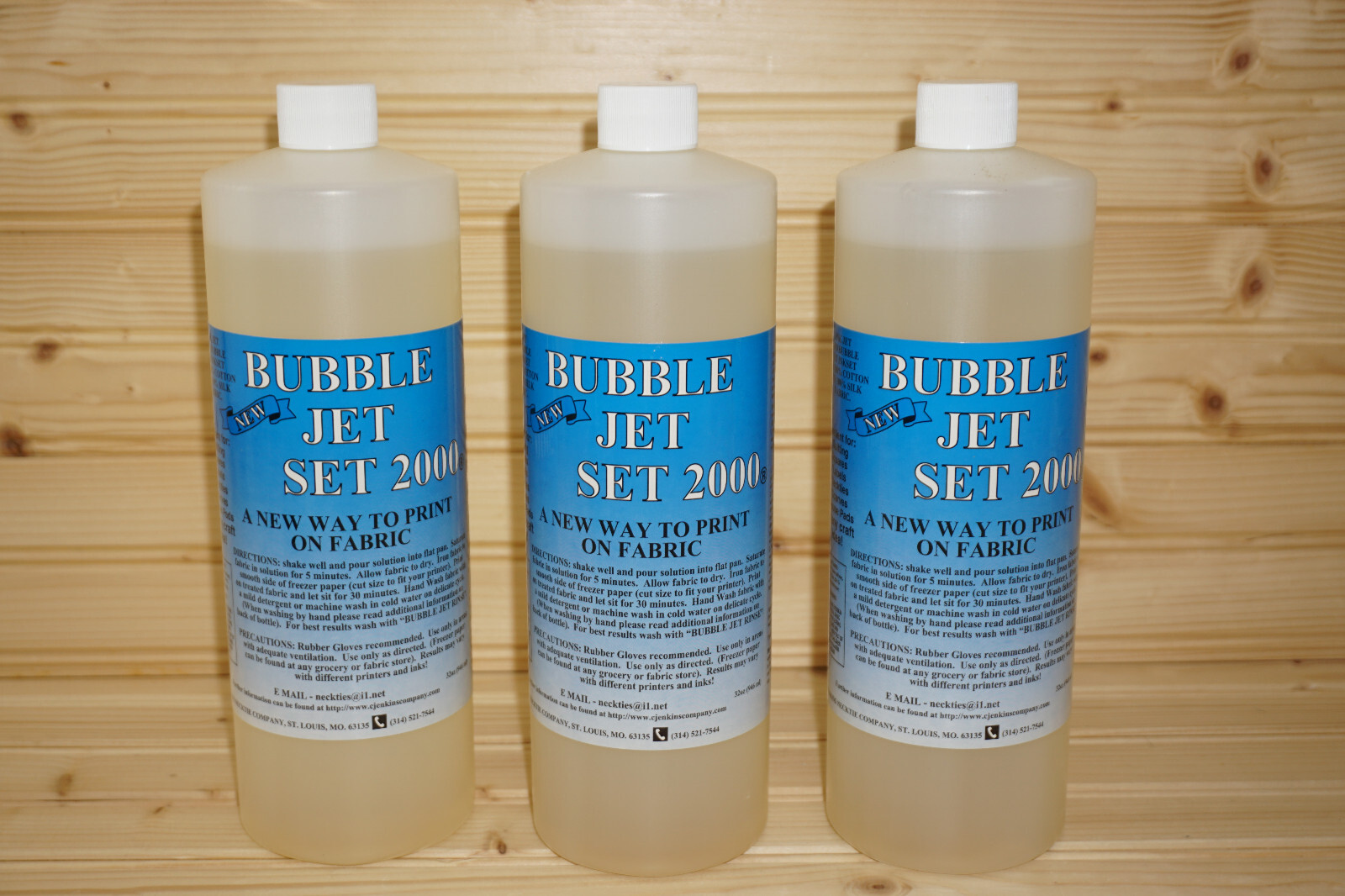 Bubble Jet Set 2000 32 ounce (3) Bottles New/Sealed  (B53)
