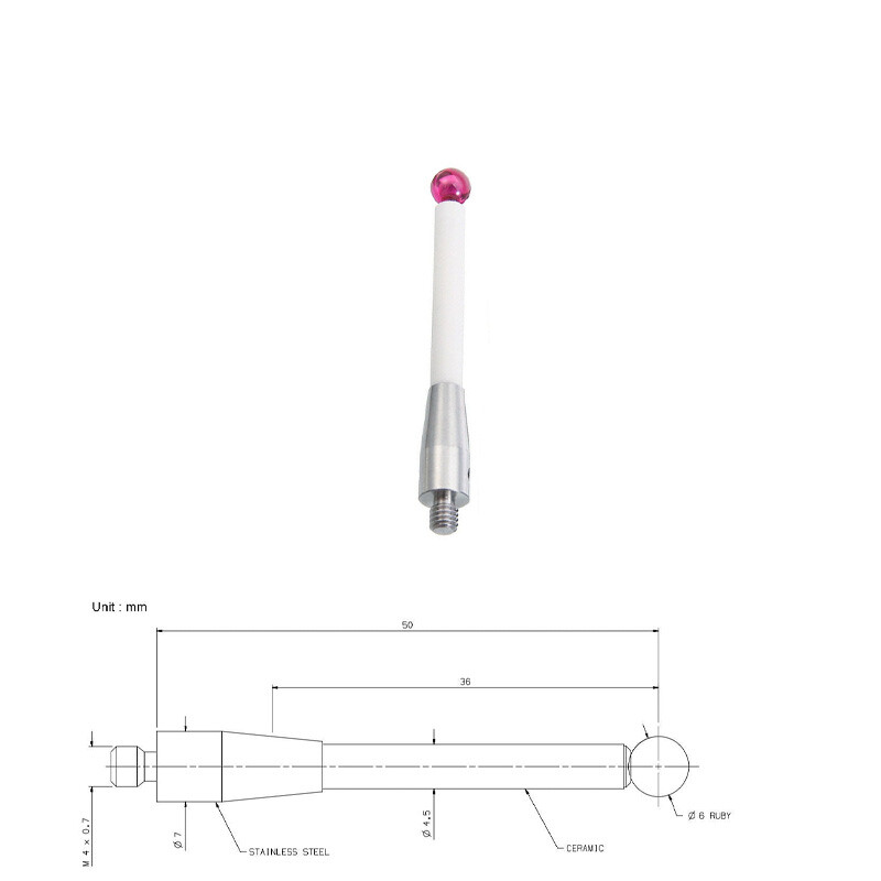 For Renishaw A-5000-3709 CMM Probe Stylus 50mm Ceramic Stem-6mm Ball-SALE