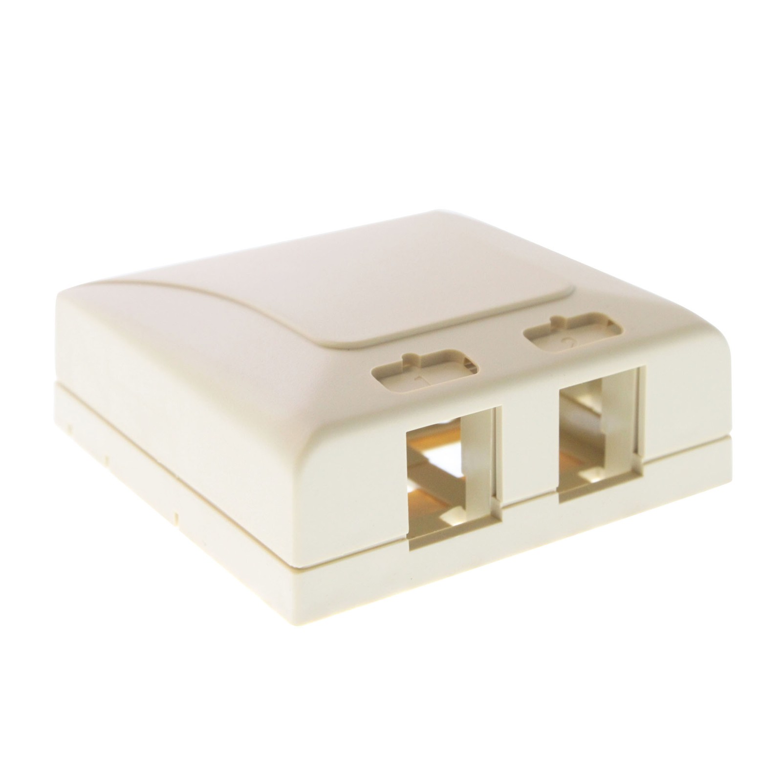 ICC IC108SB2IV 2-PORT MODULAR ELITE SURFACE MOUNT BOX SMB, IVORY
