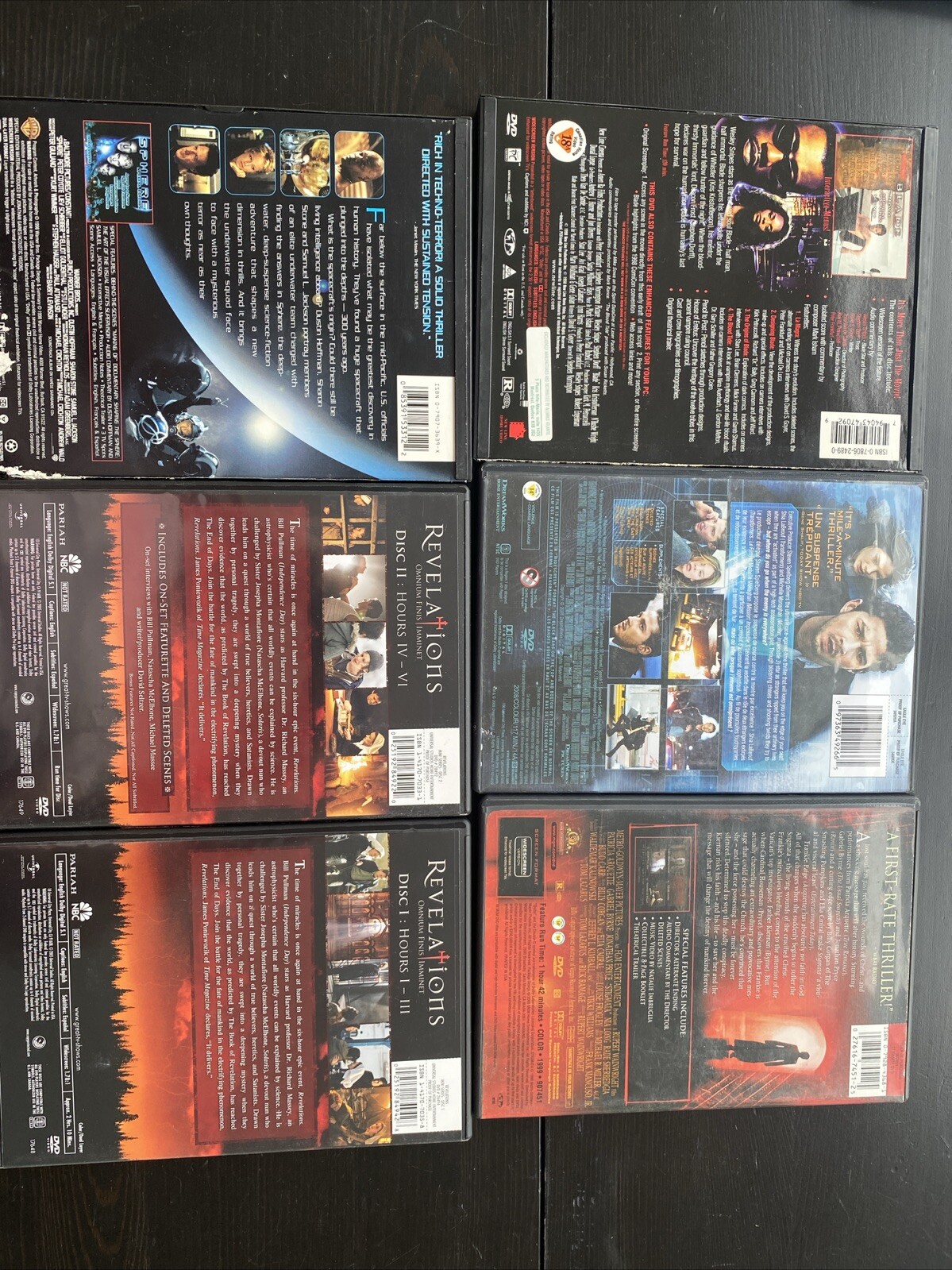 Films lot 6 pieces
