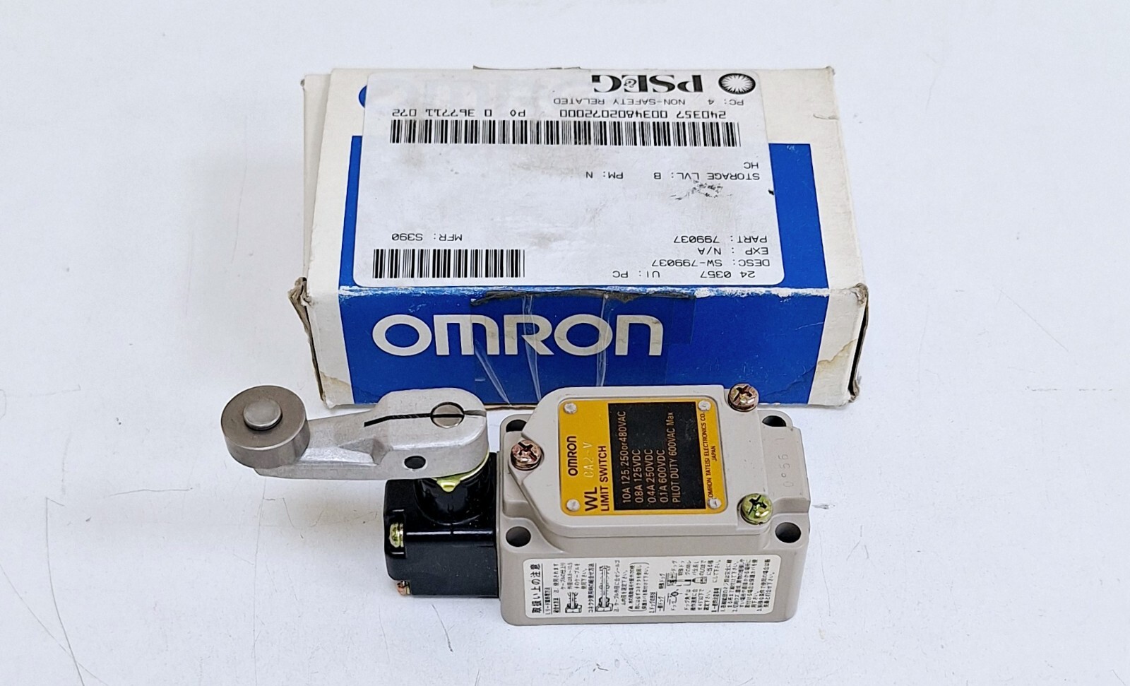 Omron WL CA2-V Limit Switch 600VAC