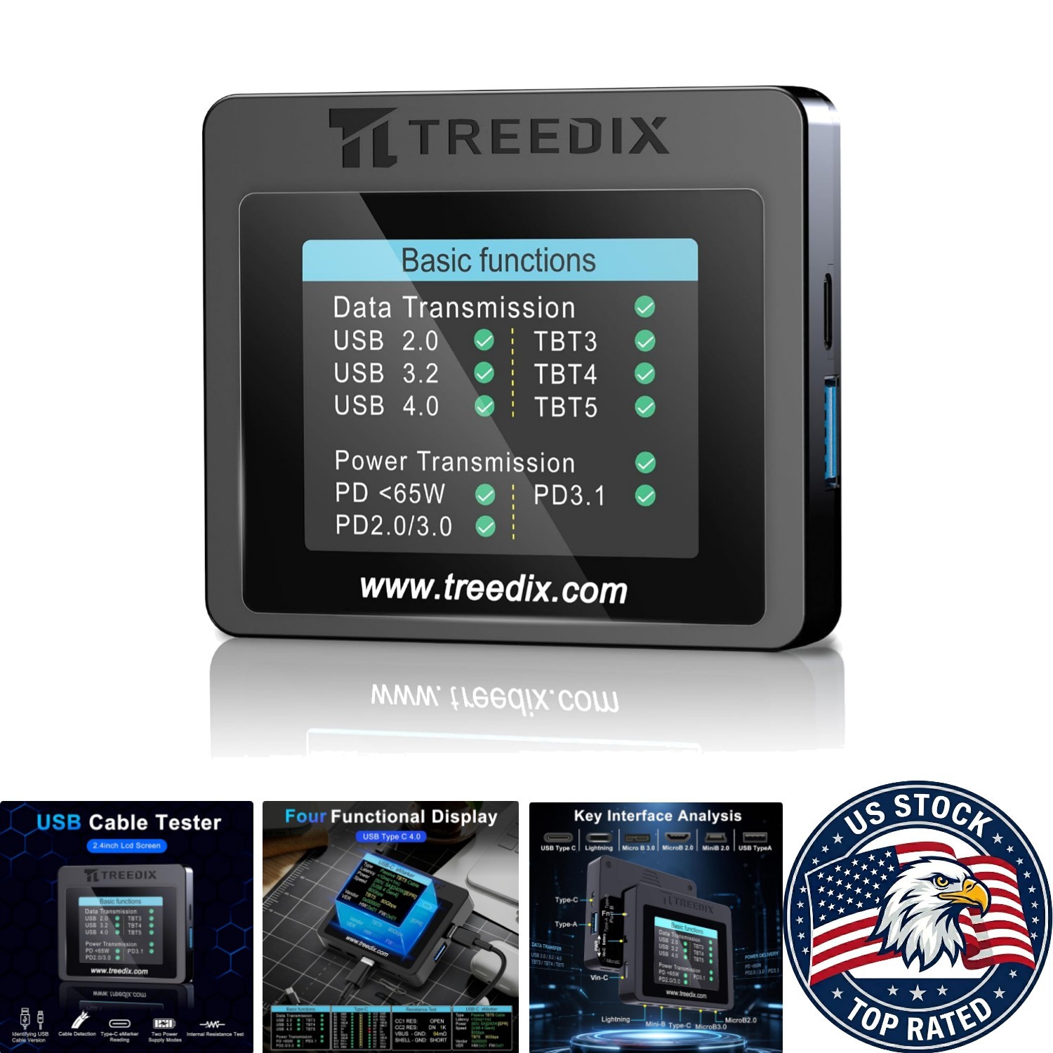 Advanced USB Cable Tester - eMarker, PD 3.0/3.1 & High-Accuracy Measurements