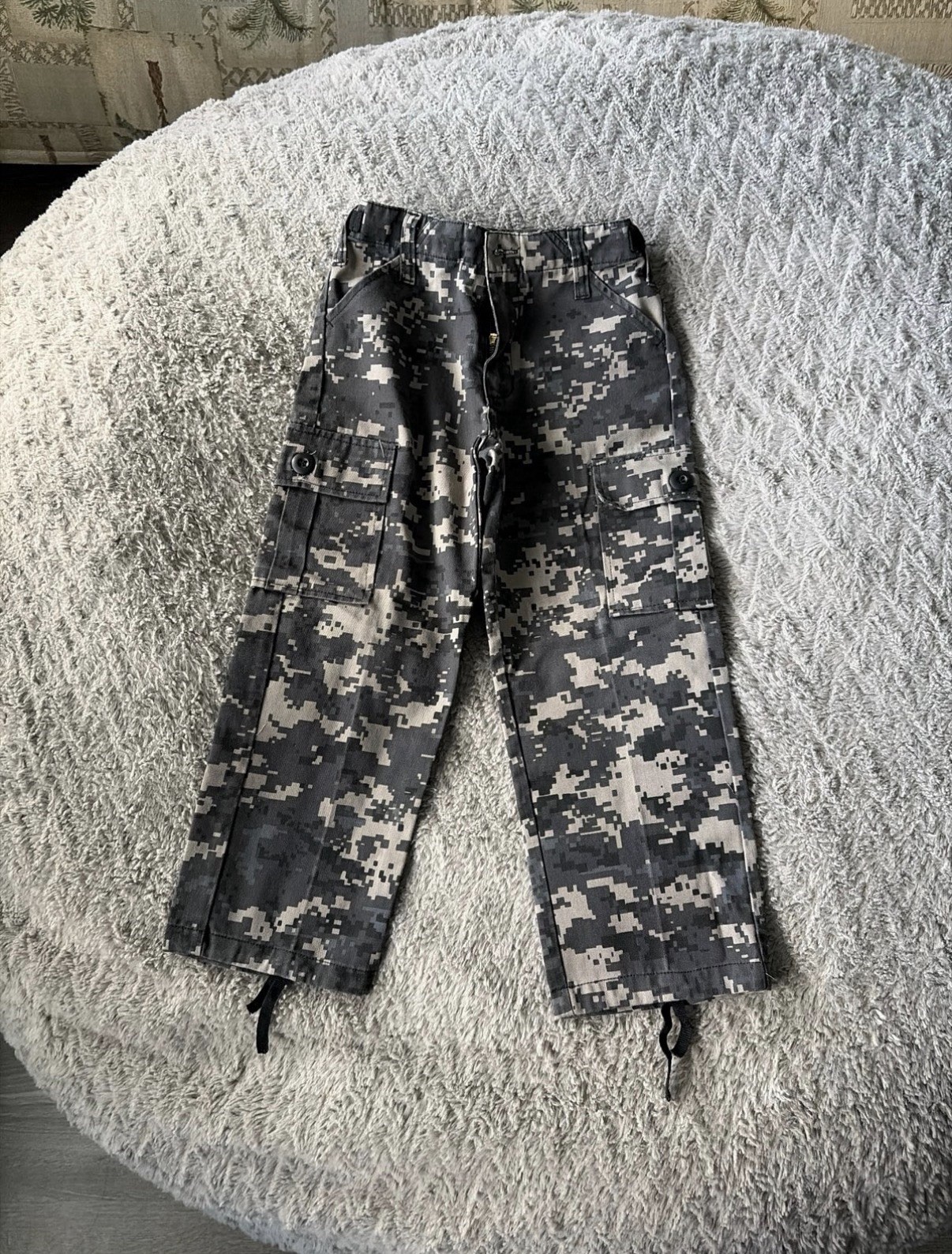 Boys  Digital Camo Military Pants XS
