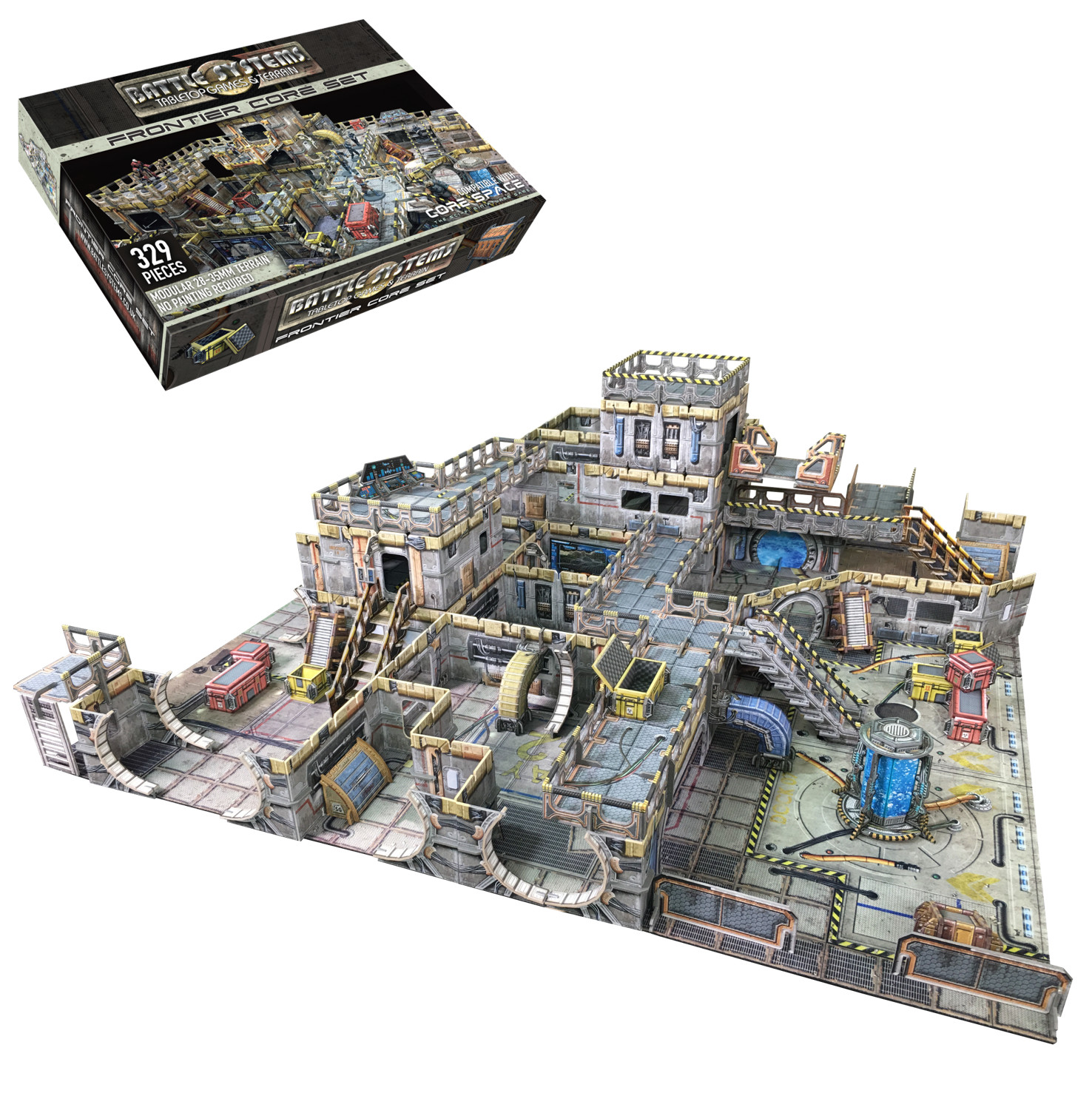 Frontier Terrain Set Necromunda Sci-fi Battle Systems 28mm YHP