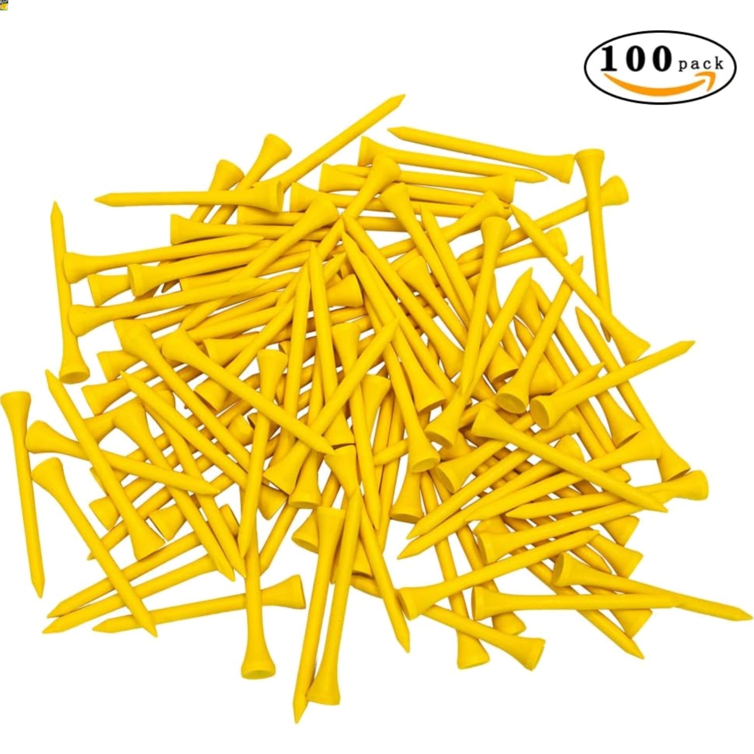 Golf Tees Professional Natural Wood Golf Tees Pack of 100, Golfing Tees Multi...