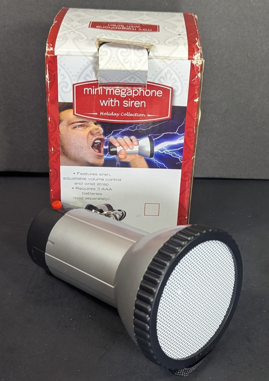 Mini Megaphone Bullhorn Loud Speaker with Siren Alarm Mode Holiday Collection