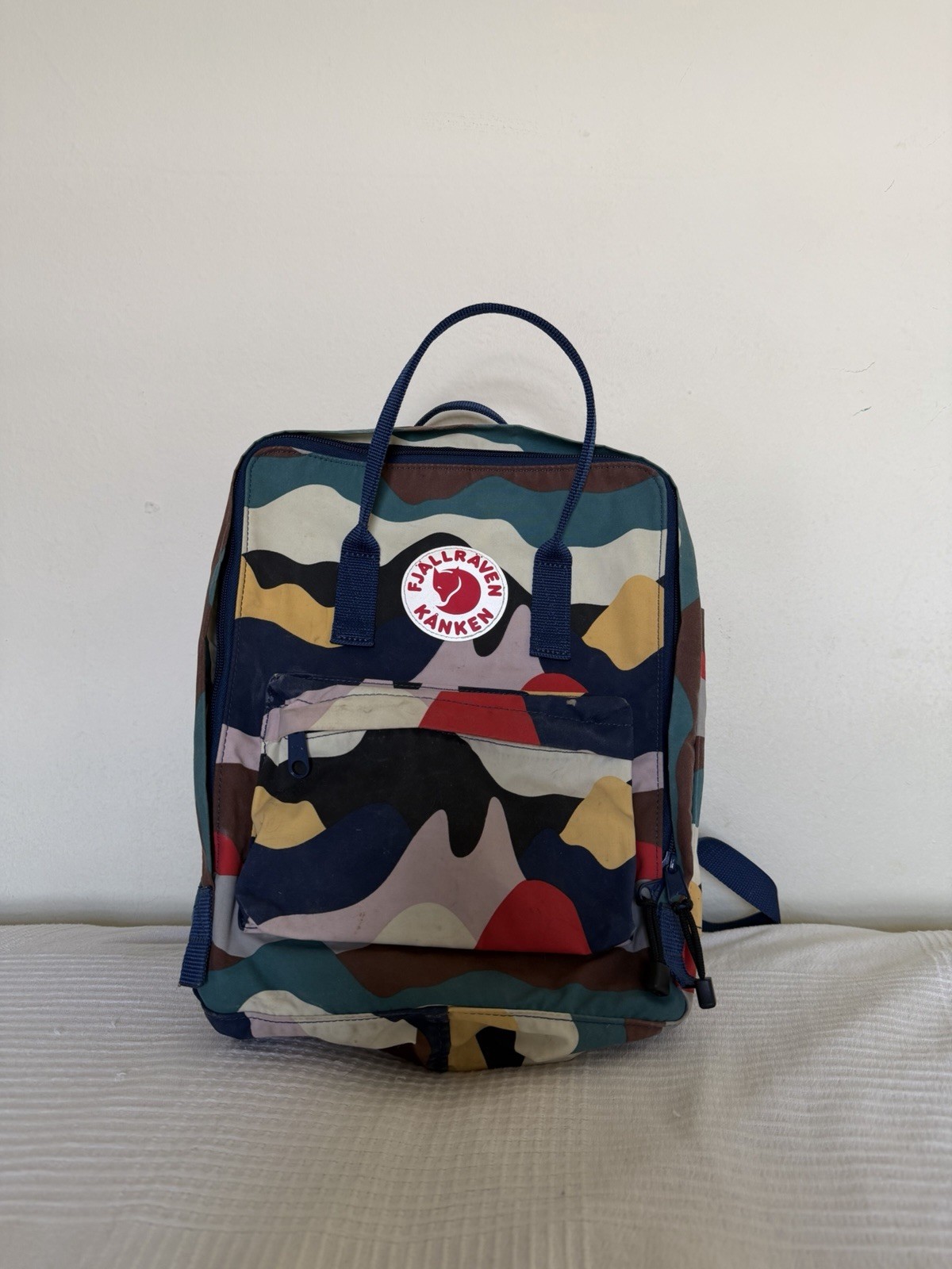 Fjällräven Kånken Art Zip Backpack Multicolor/Blue Special Edition