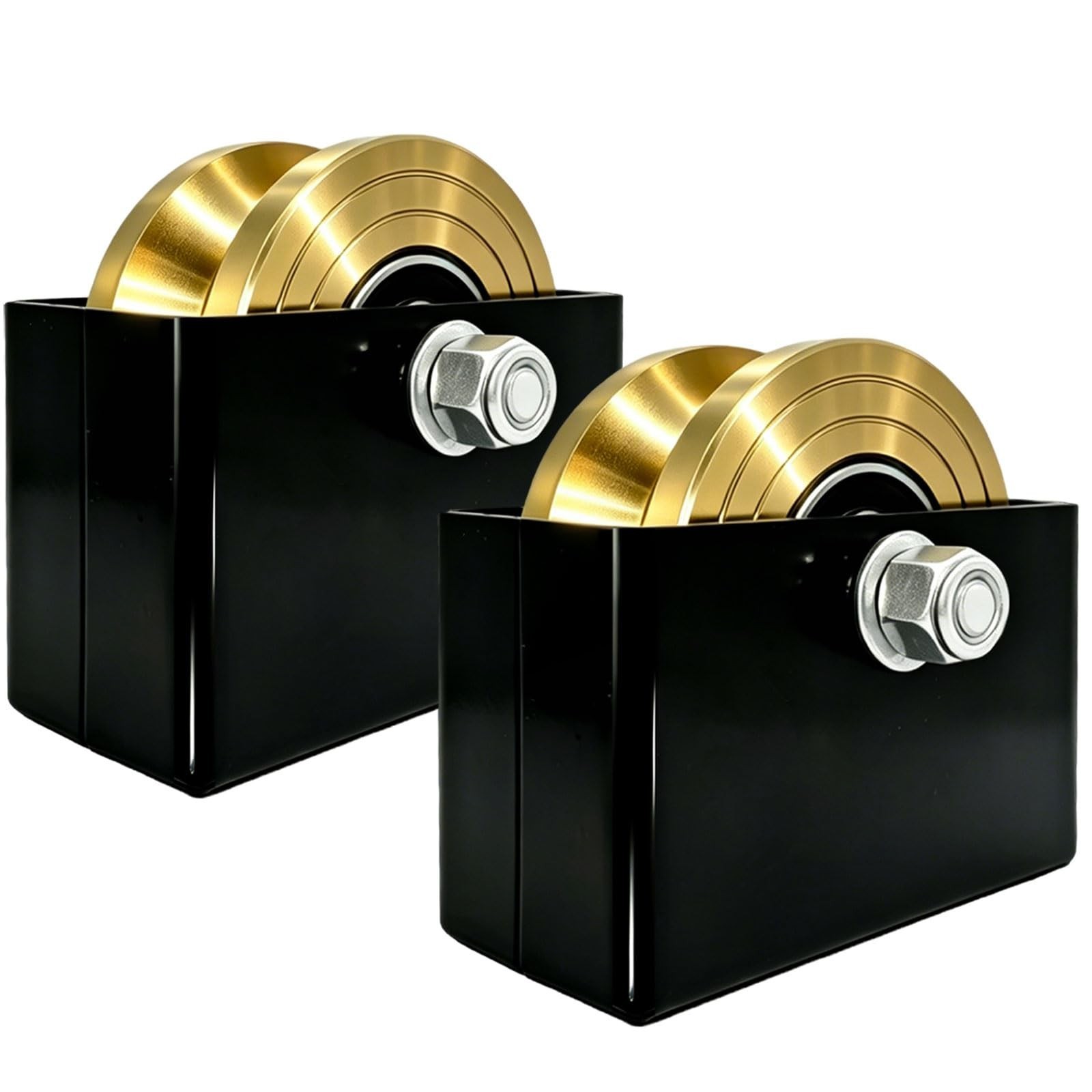4'' Sliding Gate Rollers Wheel 2-Pack V Groove Gate Wheel, Heavy Duty Sliding...