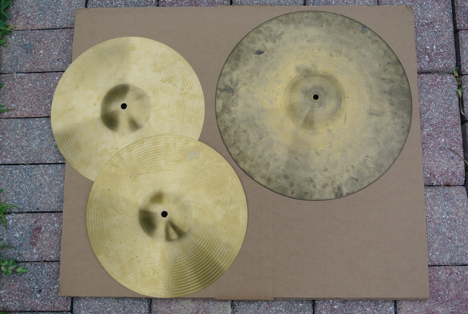 STUDENT 13" HI HAT CYMBALS + 16" THIN CRASH CYMBAL for YOUR DRUM SET! ML870