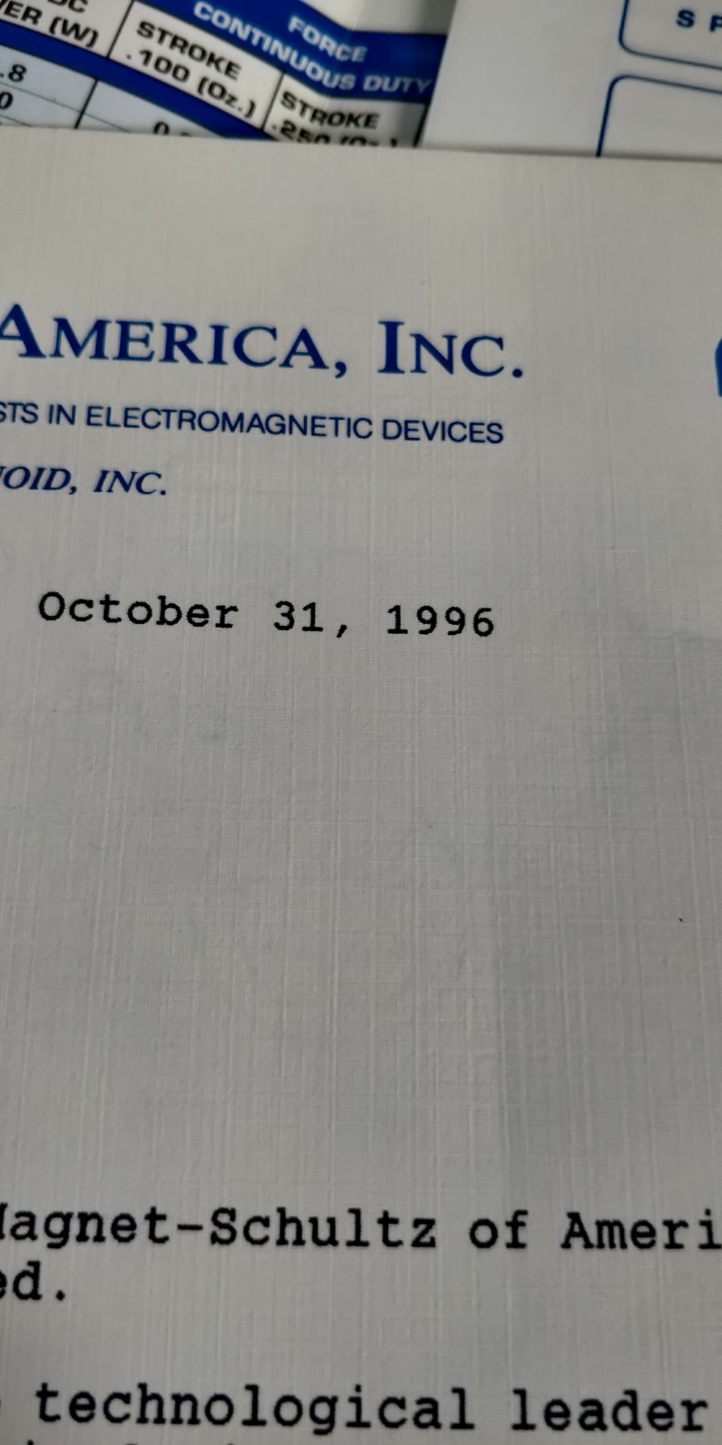 1996 MAGNET SCHULTZ solenoid selection guide / catalog C3
