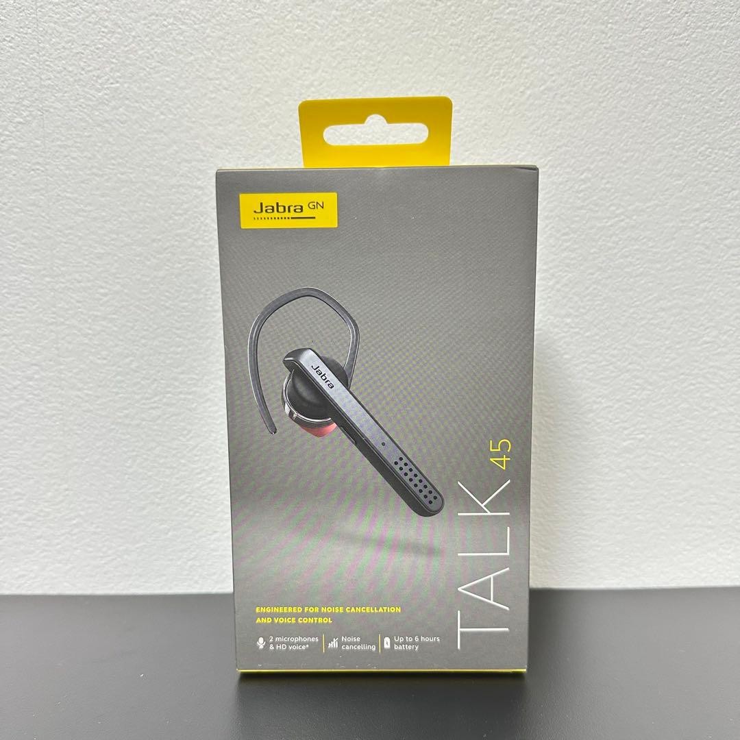 Jabra Talk 45 Bluetooth Mono Headset Silver Single Ear Brand New Sealed