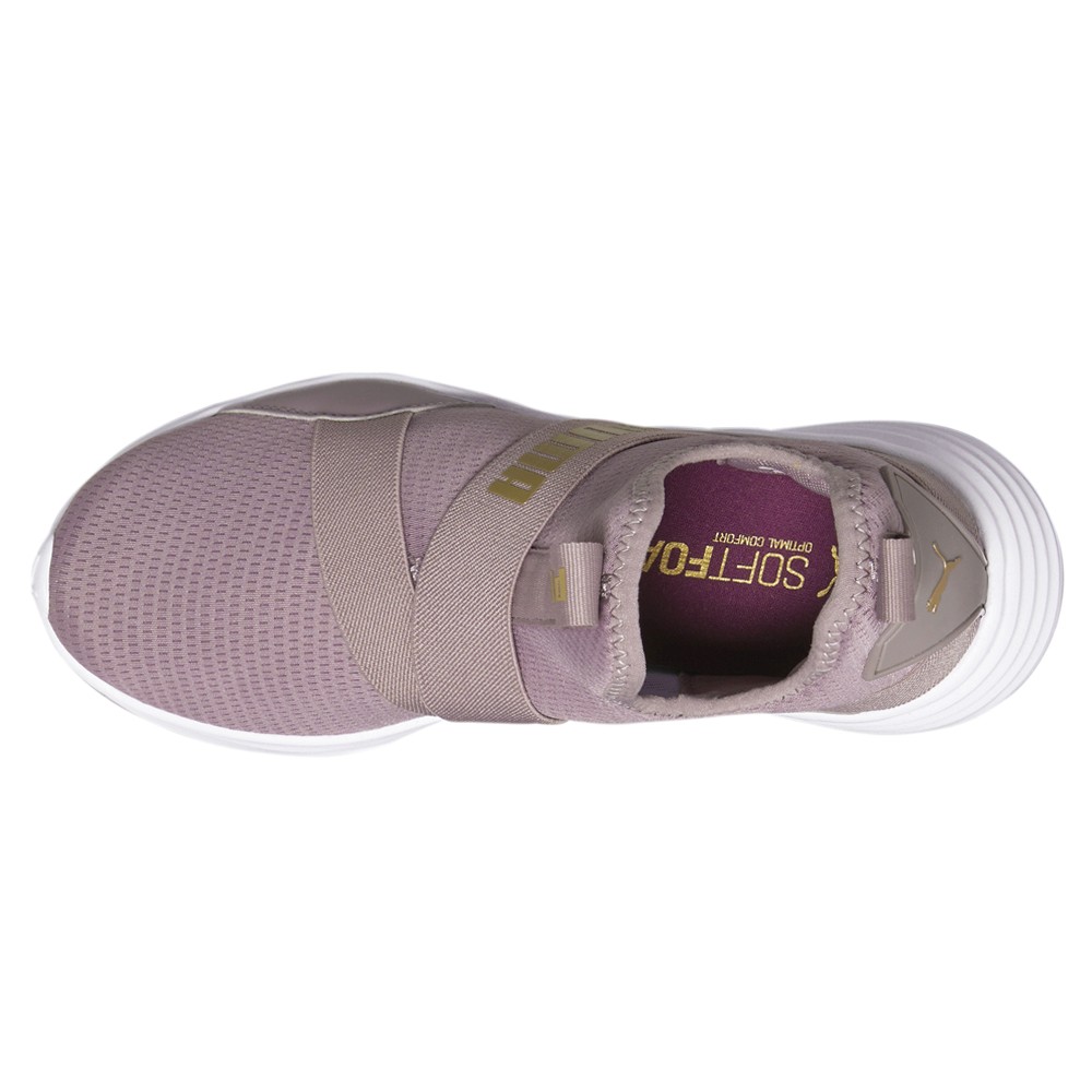 PUMA Radiate Mid Slip On Training Womens Purple Sneakers Athletic Shoes 1940890