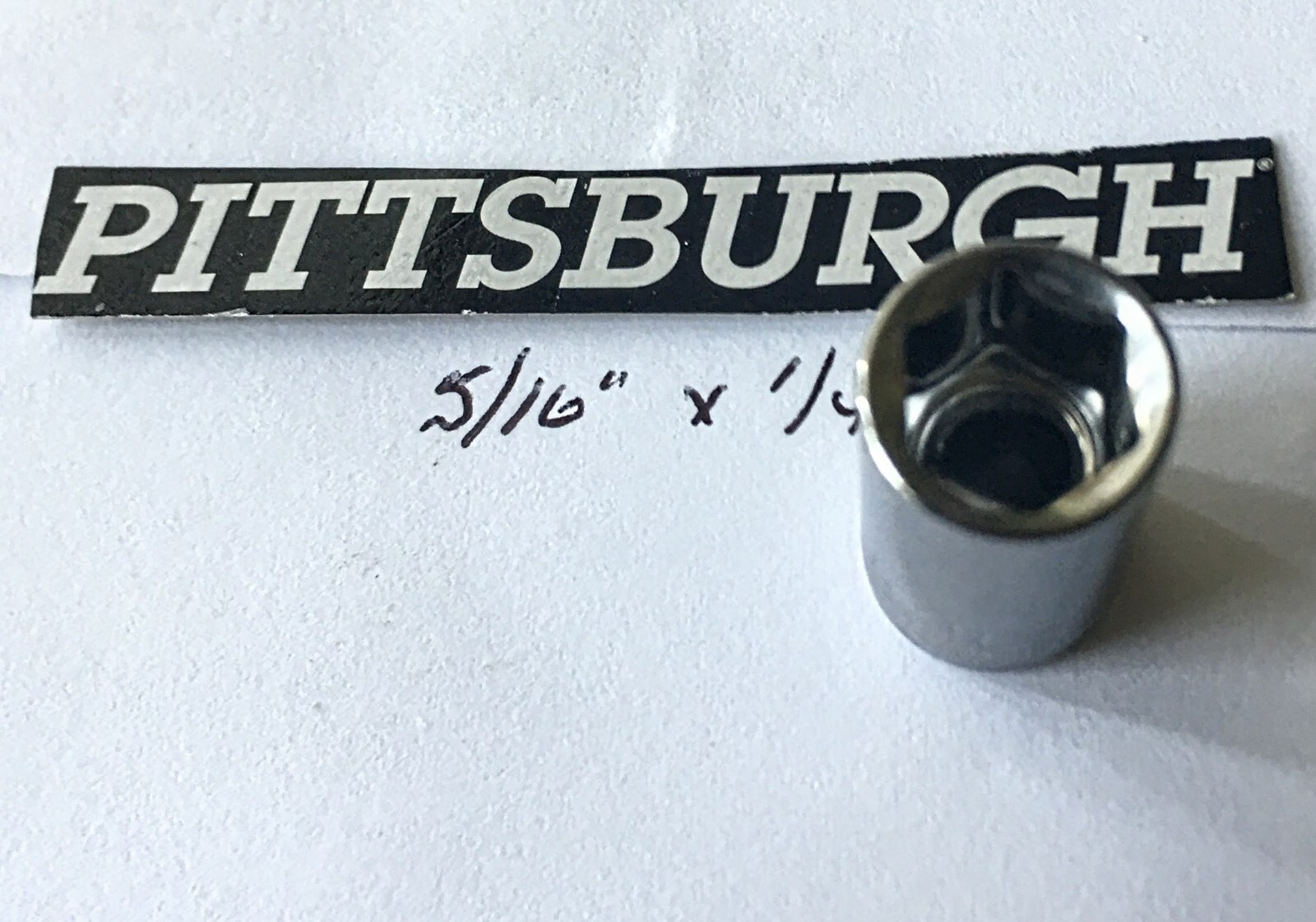 Pittsburgh  5/16"x 1/4" Dr Socket 6 Point  Free USA Shipping