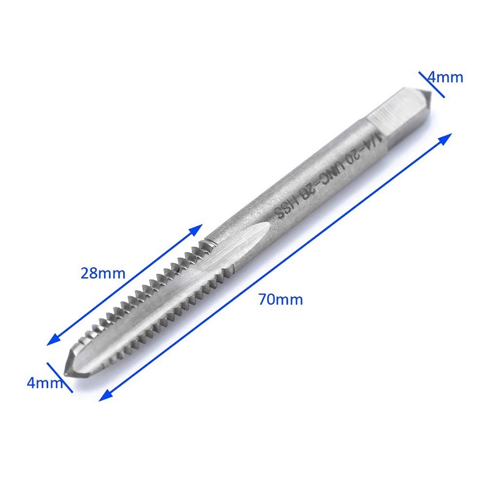 Enhanced Abrasion Resistance 2pcs HSS Spiral Tap for Long Service Life