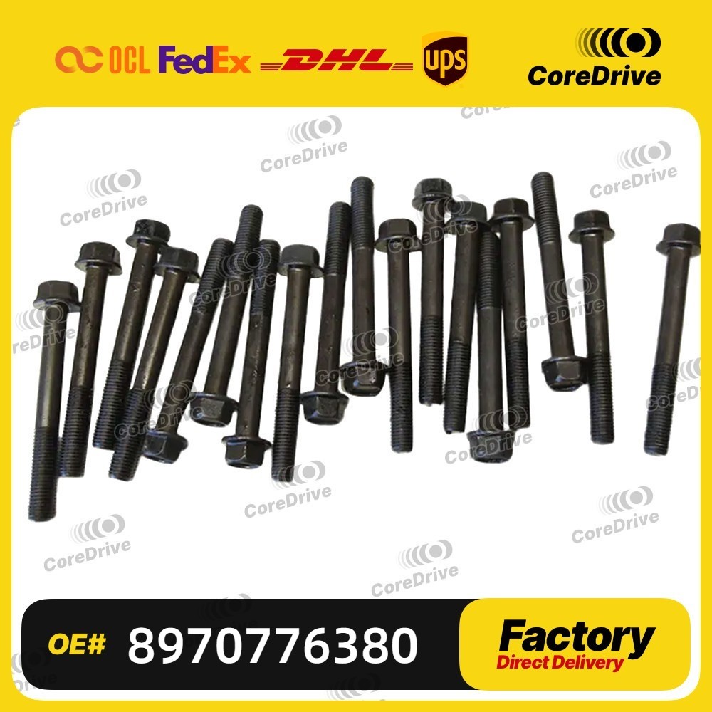 26X Bolt Cylinder Head For ISUZU NPR NQR 4HK1 5.2L 4HE1 4.8L 1998-18 8970776380