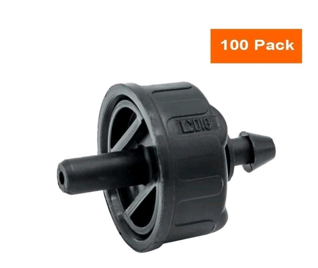 DIG 1 GPH Pressure Compensating Dripper B221-100PC (100-Pack)