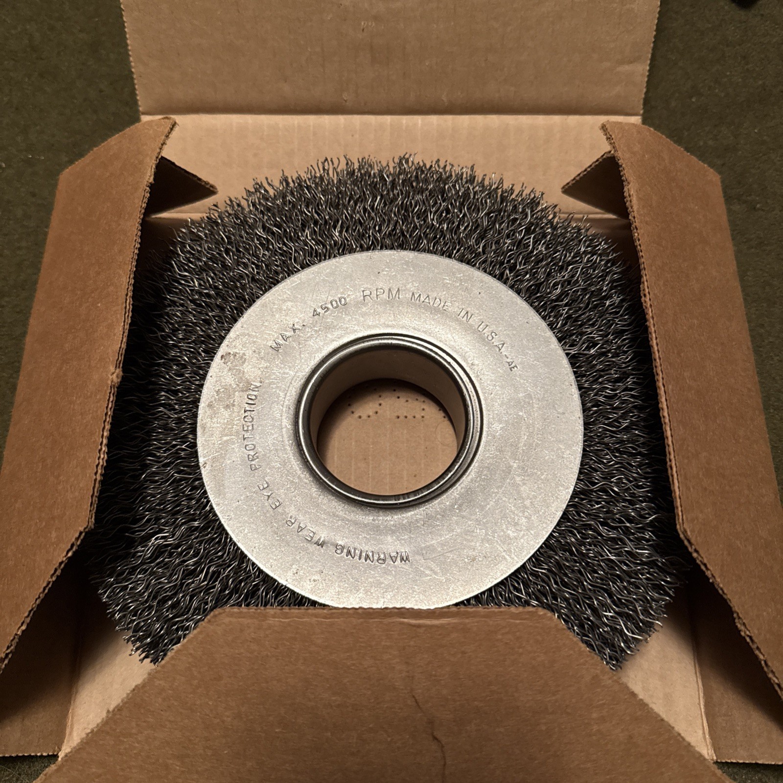 8" Anderson WIDE Crimped Steel Wire Wheel Brush 2” Bore DH8 .020 USA 🇺🇸 02354