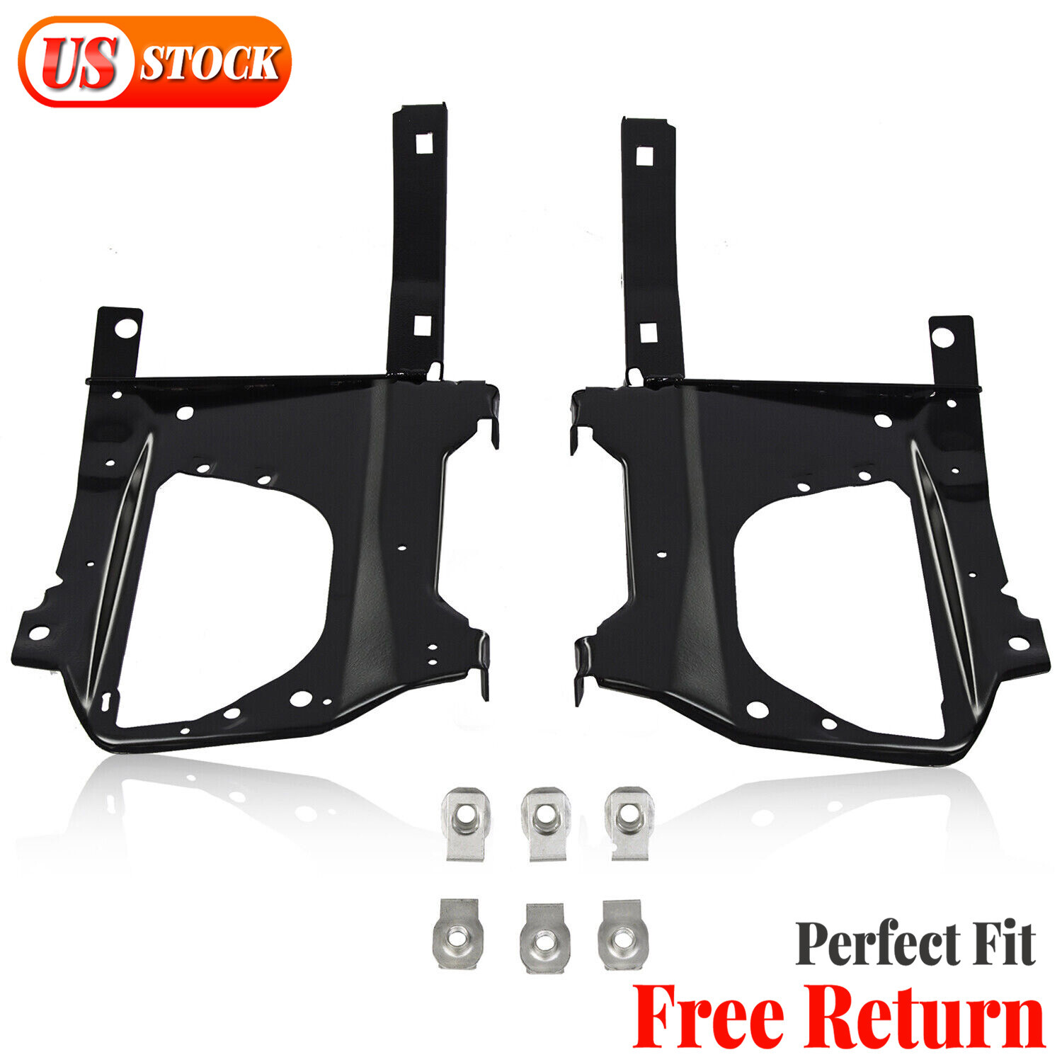 For 2010-2018 Dodge Ram 2500 3500 Front Bumper Bracket Kit Right & Left