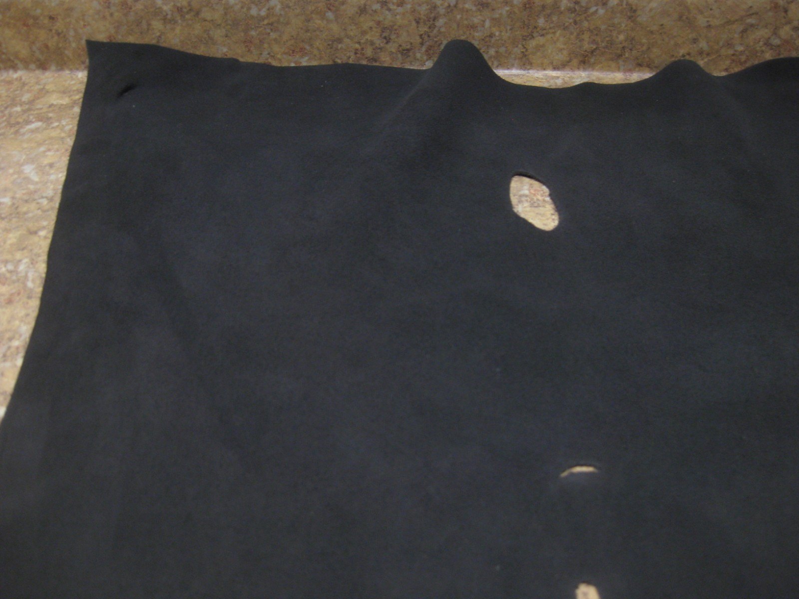 Dark Brown Suede Deer Leather # 0006284 ROW 5