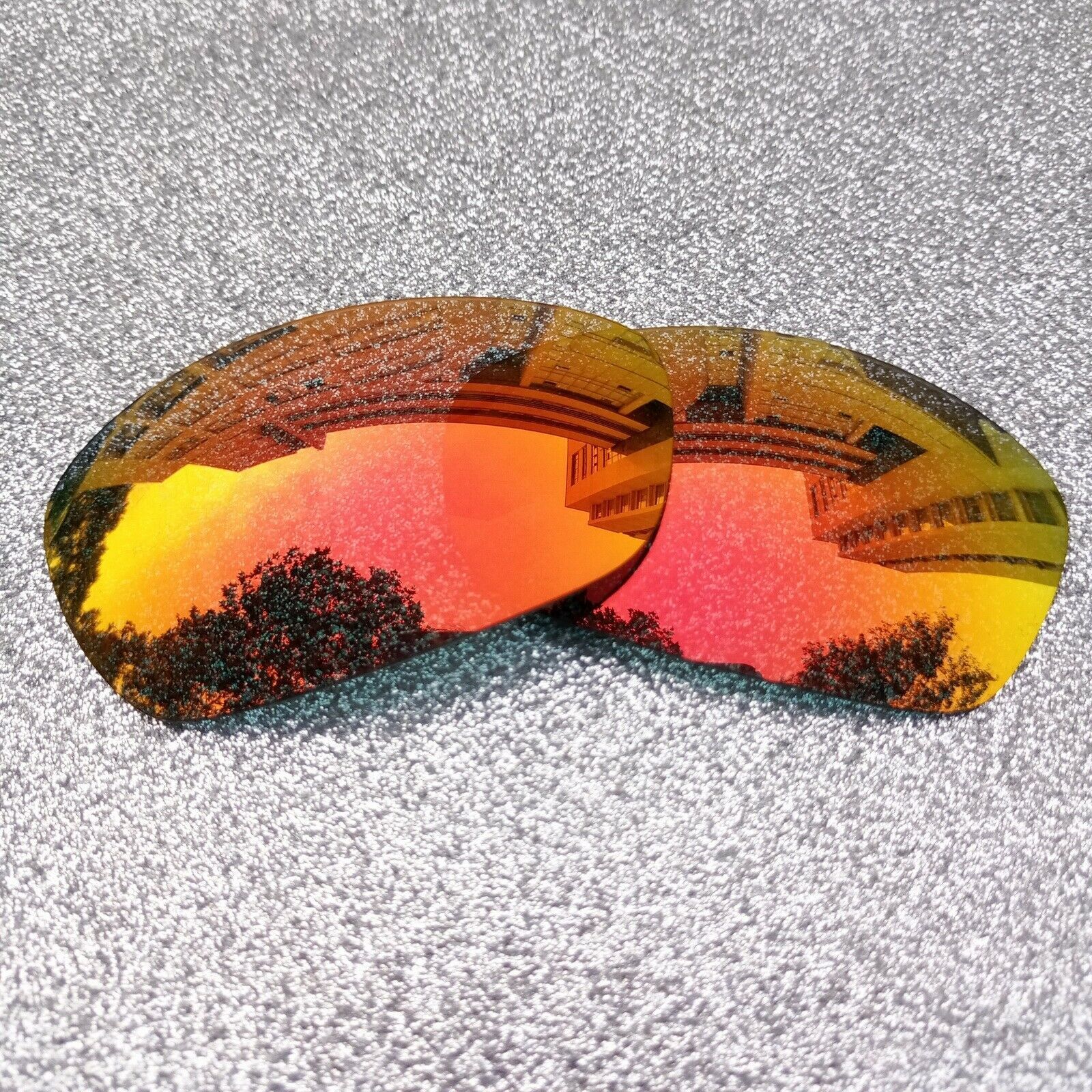 Fire Red Polarized Replacement Lenses For-Oakley Straight Jacket 1999 Sunglass