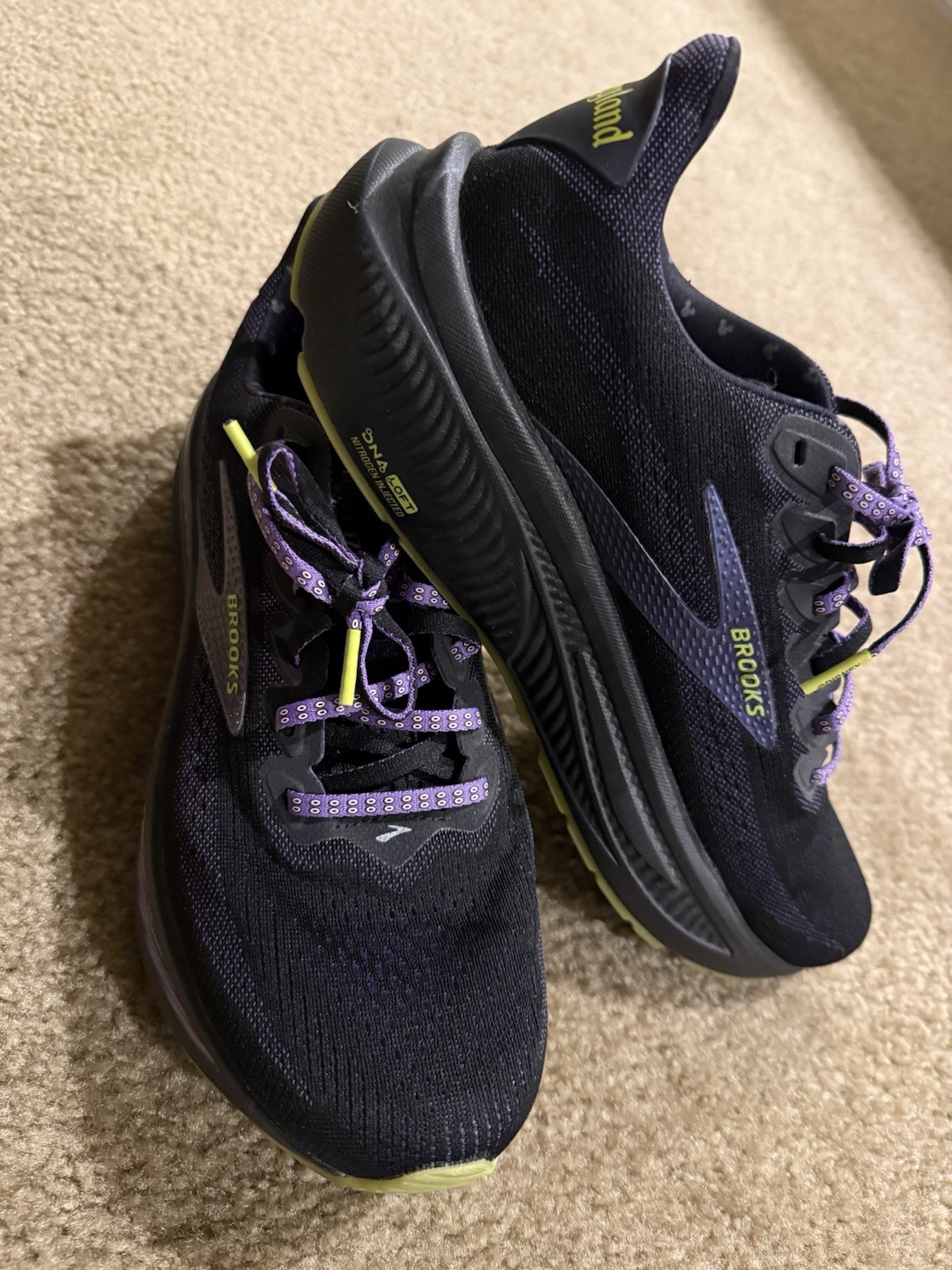 Brooks Disneyland Ghost 17 Halloween Running Shoes Black Purple women 11 men 9.5