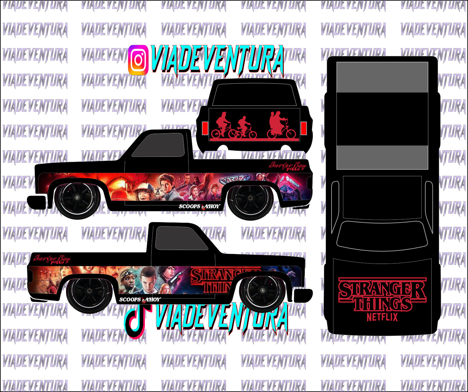 Stranger Things 1/64 83 Silverado WHITE TONER Universal Waterslide Decal for Hot