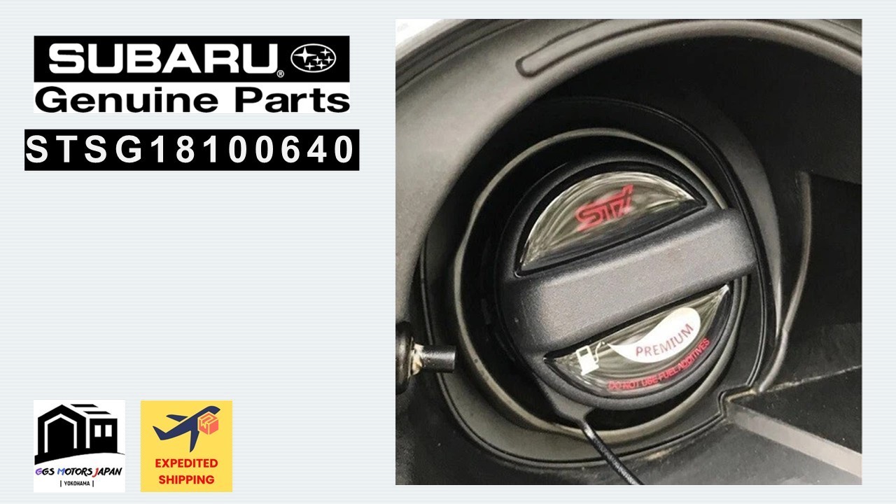 Subaru OEM STSG18100640 STI Fuel Cap Ornament (High Octane) Black From Japan