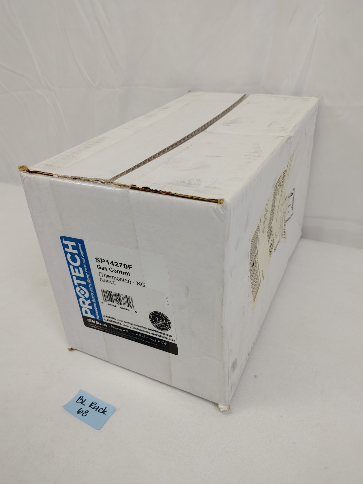 Protech SP14270F Gas control Valve Thermostat NEW/SEALED