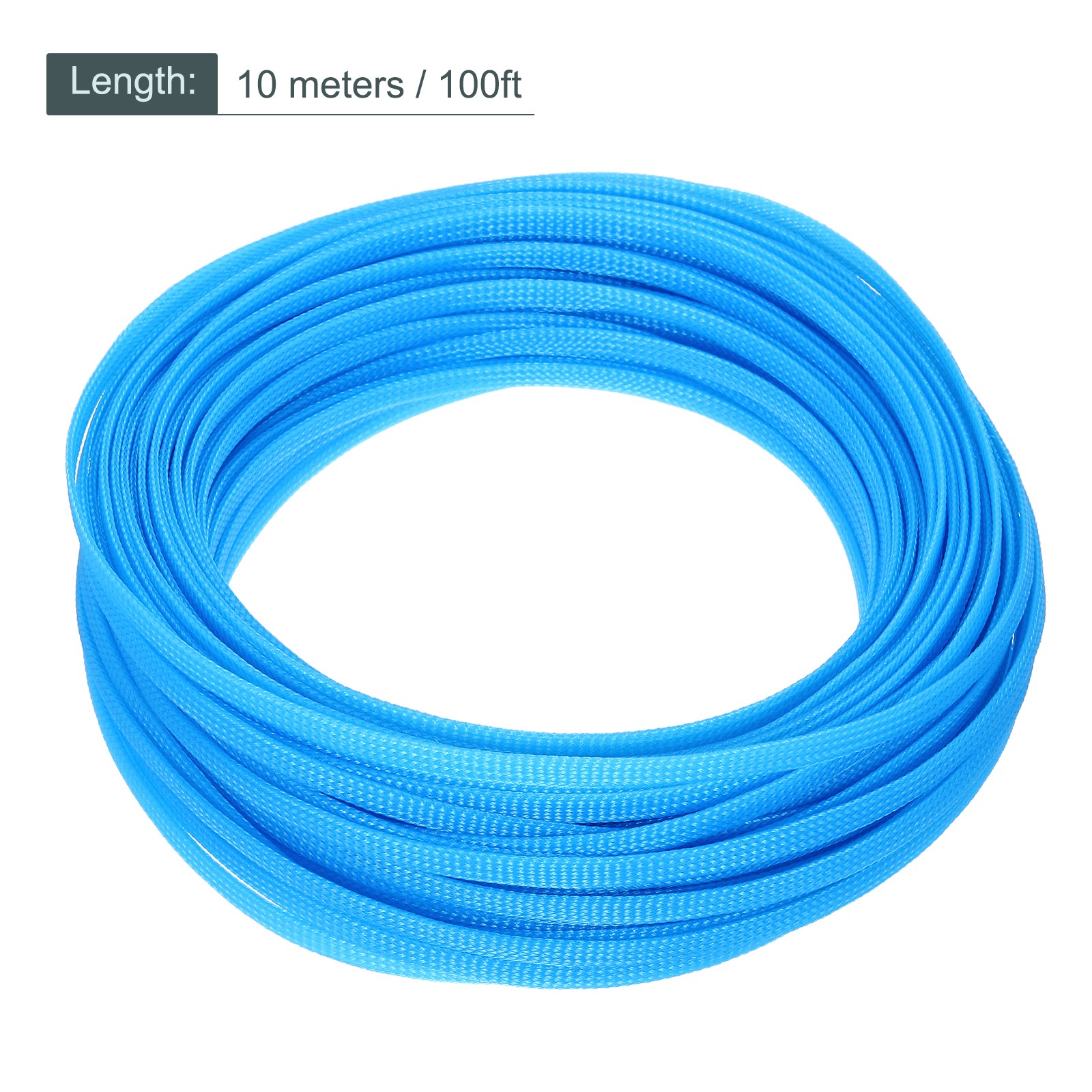 Expandable Sleeving 1/4-inch 100ft Cable Sleeve Sky Blue