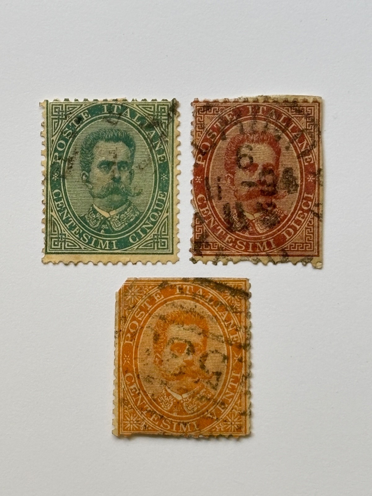 Italy  Scott #45,46,47 #1 - (1879) Used - Free Shipping