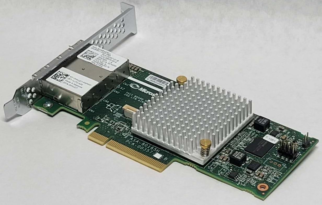 Dell Microsemi ASA-80165H Quad-Port SAS 12Gb/s Host Bust Adapter 0HHJD7 High Pro