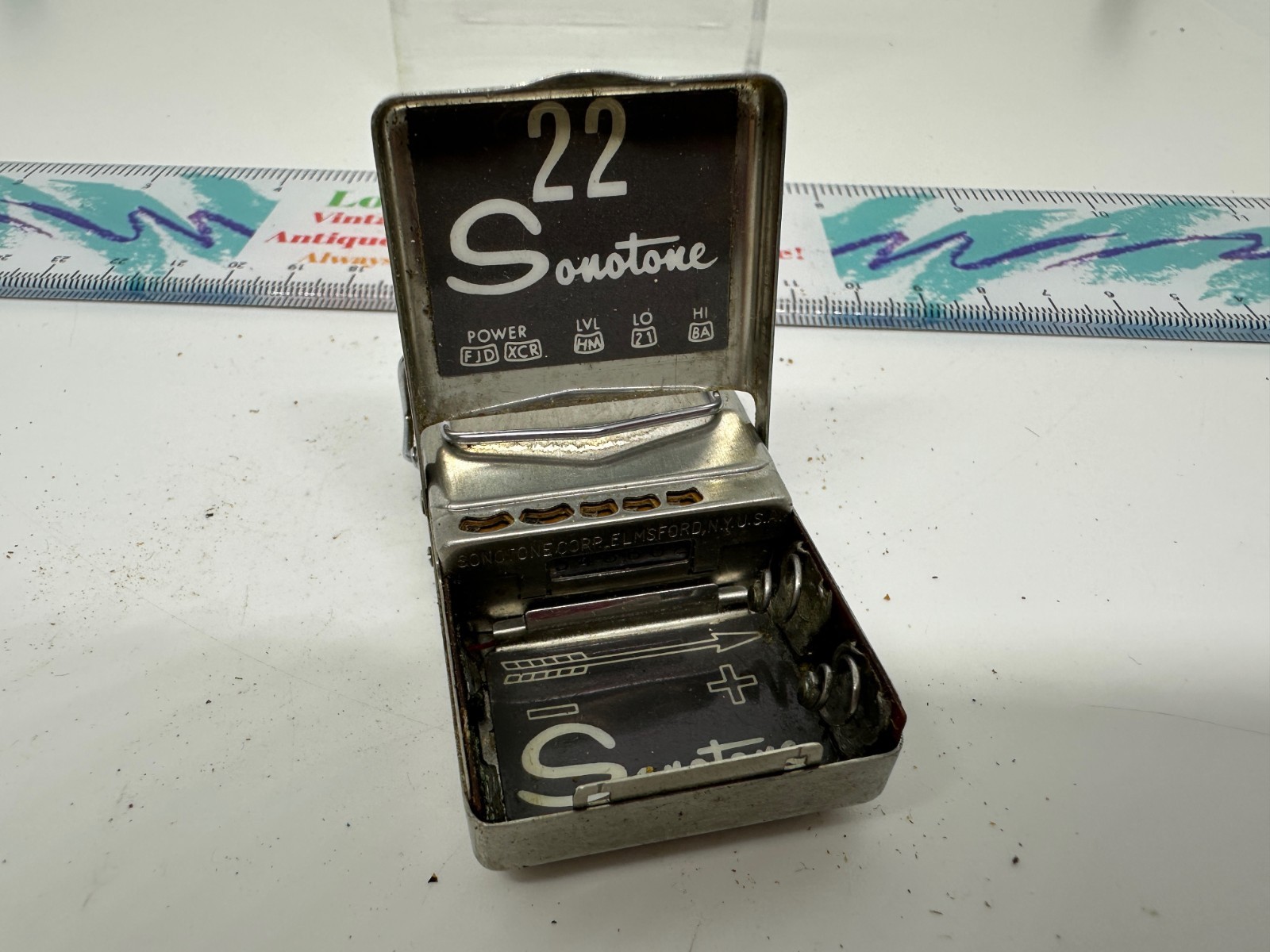 Vintage 1950s SonoTone Hearing Aid Model 22 Silver Device Only LotT3