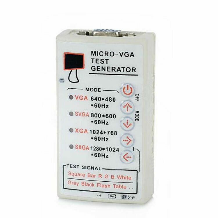 Portable 60HZ Signal Generator VGA/SVGA/XGA For LCD CRT Display Monitor Tester