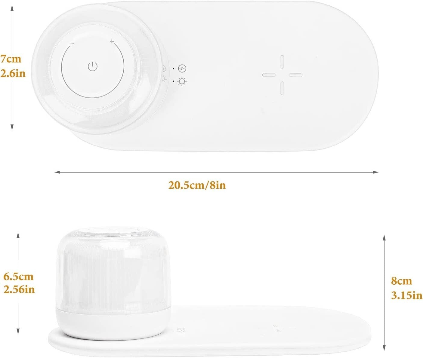 Wireless Night Light Fast Charging for iPhone 17,16,15 Series, Android, Samsun