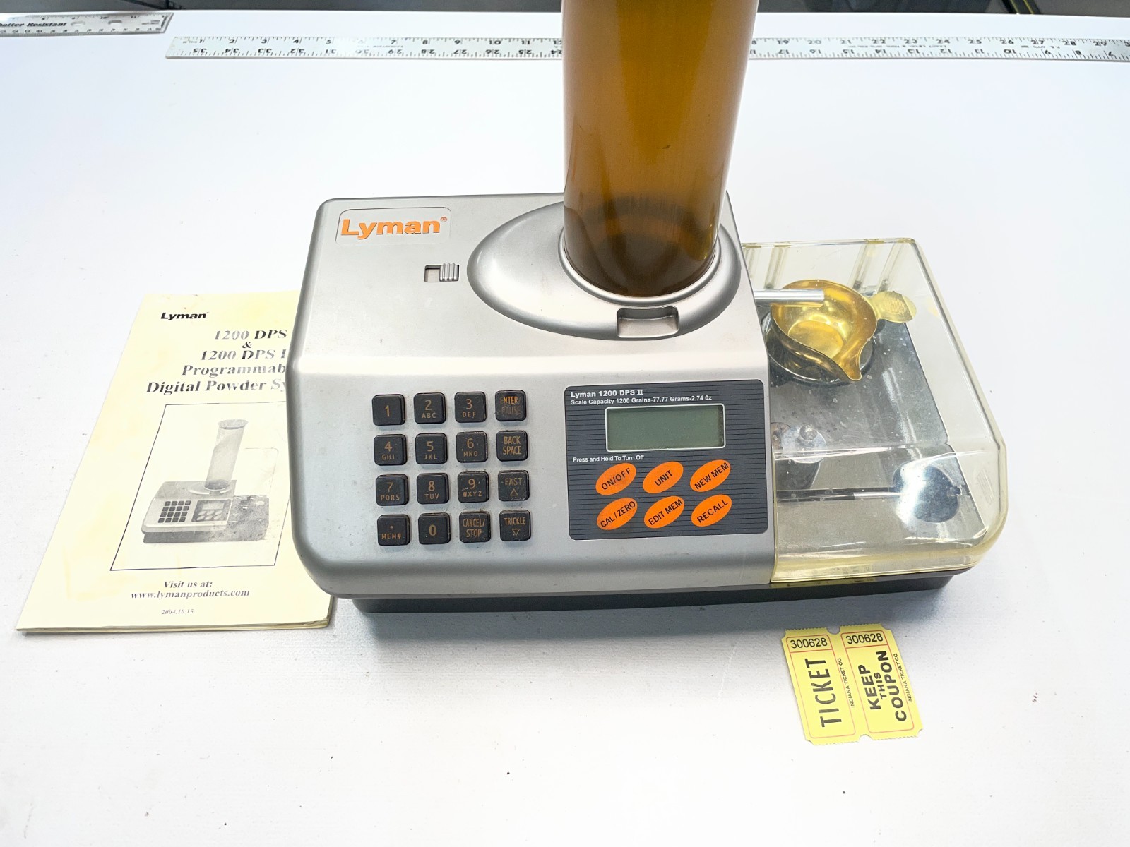 Lyman 1200 DPS II 2 digital powder system scale tested working 300628