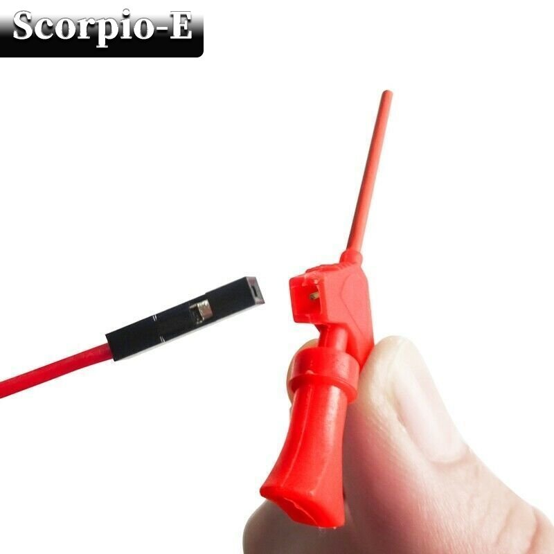 SMD IC Test Hook Clip Mini Grabber Jumper Probe for Logical Analyzer