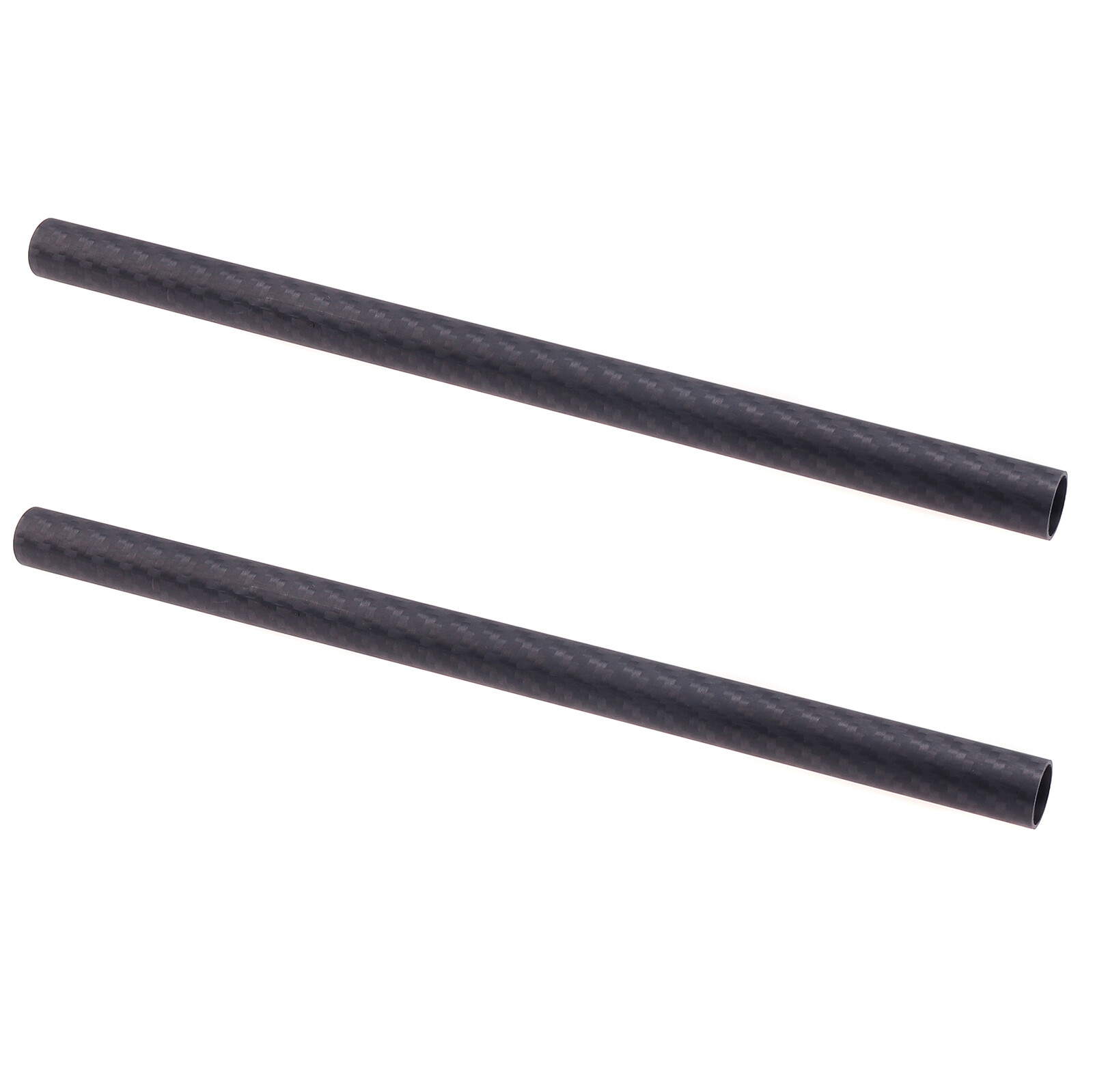 US 2pcs 15mm Carbon Fiber Rod 25cm/10inch Length for DSLR Rail Support System