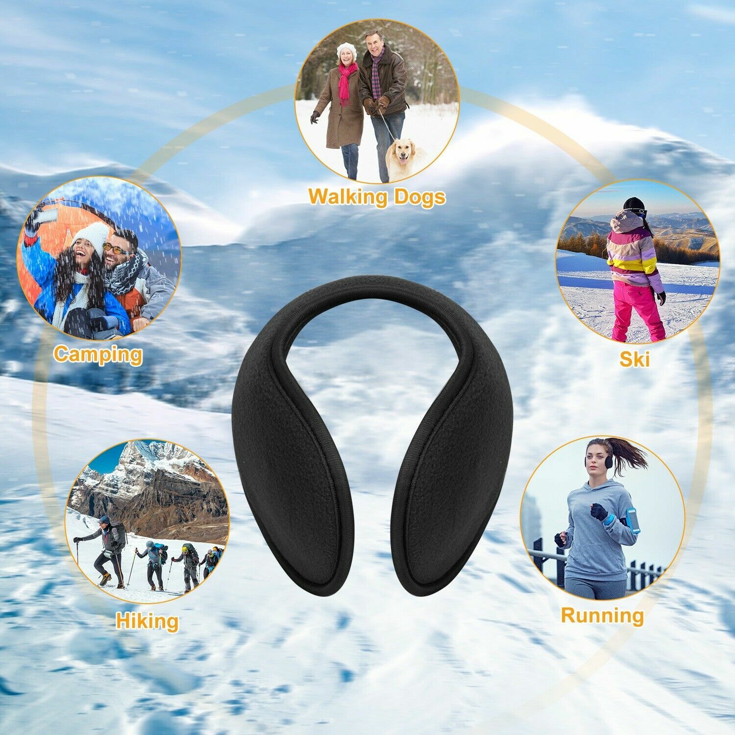 Ear Muffs Winter Ear warmers Fleece Earwarmer Men Women Behind the Head Band lot